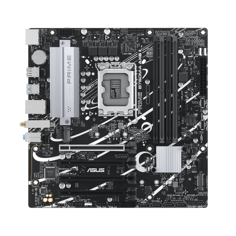 ASUS PRIME B760M-A AX6 II Intel LGA 1700MicroATX Desktop Motherboard