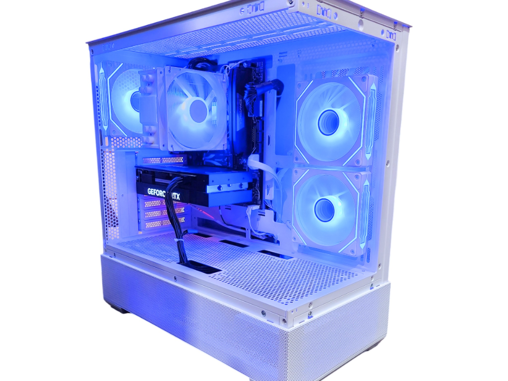 🏔 Frost❄️: RTX 4070 12GB | Ryzen 7500F | 32GB DDR5 RAM | 1TB SSD | 4 RGB Fans | White RGB Gaming PC