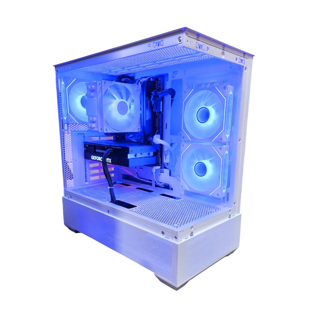 🏔 Frost❄️: RTX 4070 12GB | Ryzen 7500F | 32GB DDR5 RAM | 1TB SSD | 4 RGB Fans | White RGB Gaming PC