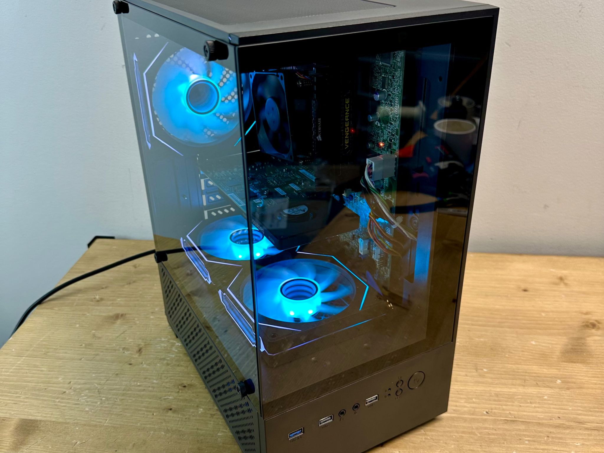 🔥 Ultimate Dual Tempered Glass Super Budget Gaming PC – Intel i5, 8GB RAM, 500GB, RGB Fans! 🎮