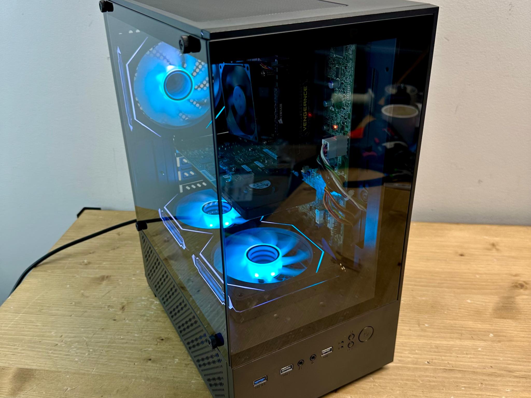 🔥 Ultimate Dual Tempered Glass Super Budget Gaming PC – Intel i5, 8GB RAM, 500GB, RGB Fans! 🎮