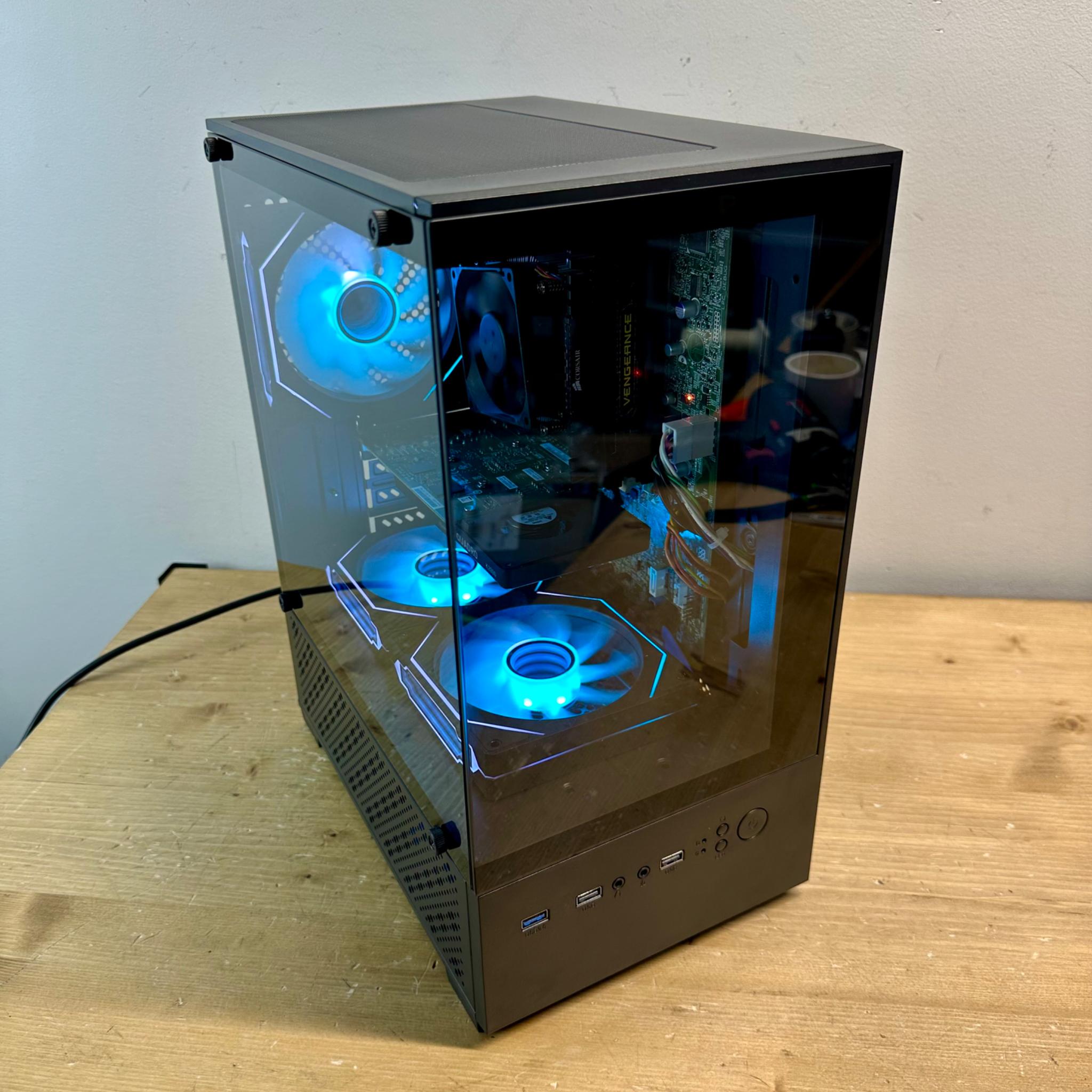 🔥 Ultimate Dual Tempered Glass Super Budget Gaming PC – Intel i5, 8GB RAM, 500GB, RGB Fans! 🎮