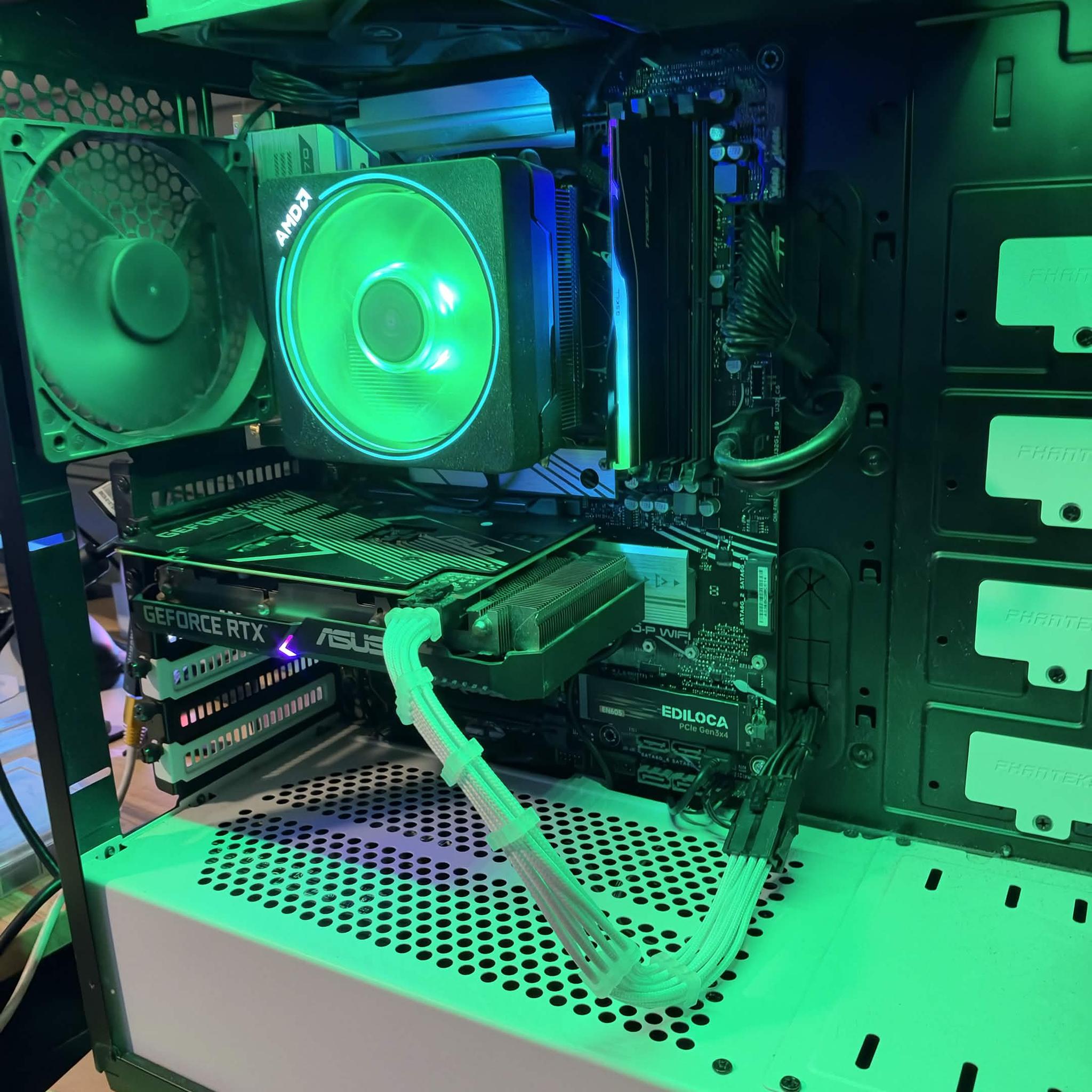 GeForce RTX 3060 8GB Custom Gaming PC - Ryzen 5 7600X, 16GB RAM, 512GB SSD