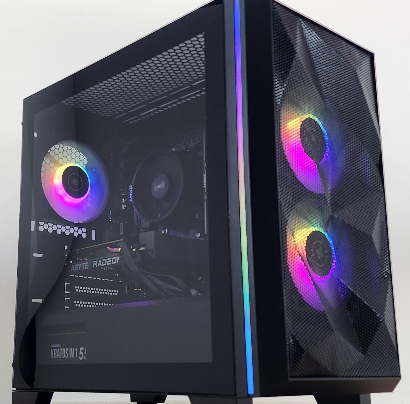 Gaming PC Ryzen 5 5500 16GB RAM 1TB SSD RX 6500 XT 4GB Windows 11 Computer