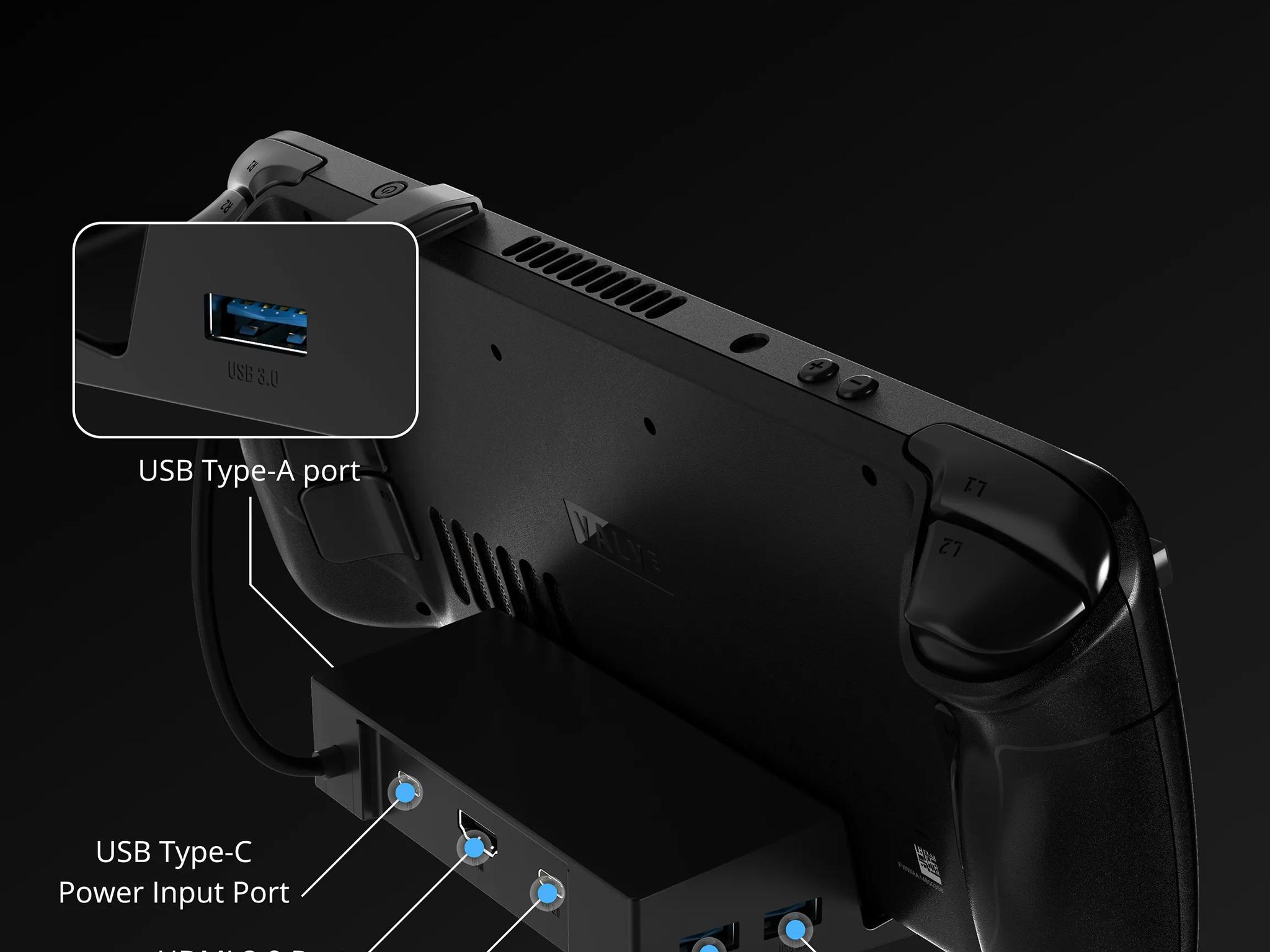 SABRENT 6-Port Docking: Steam Deck/USB-C Devices, 95W PD3.0, HDMI 2.0 4K/60Hz,3 USB-A,USB-C[DS-SD6P]
