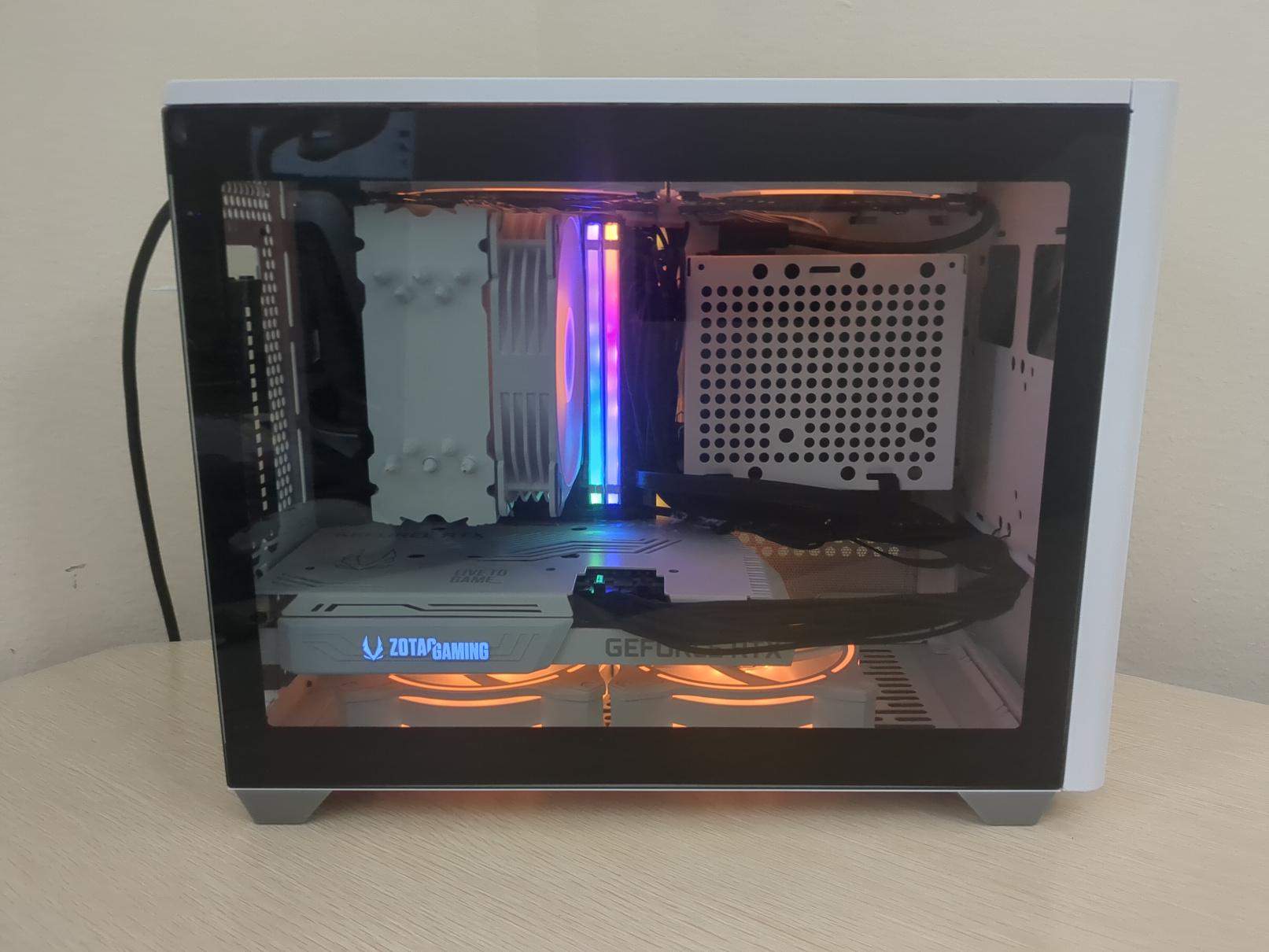 RTX 3070, Ryzen 5 5600 White Gaming PC (32GB RAM, 1TB SSD, Win11 Pro)