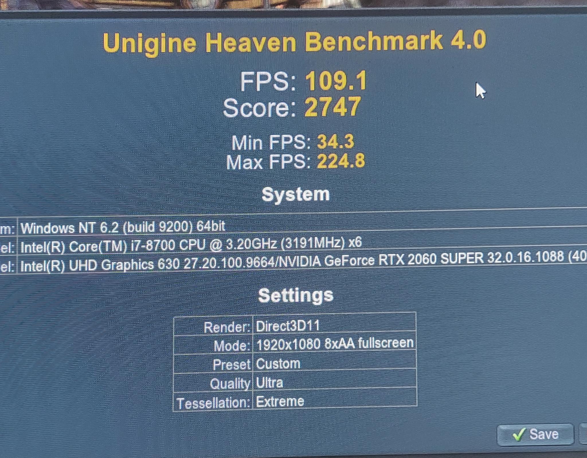 Custom Gaming PC, i7-8700, 16GB DDR4, RTX 2060 Super 8GB, 1TB SSD, Windows 11
