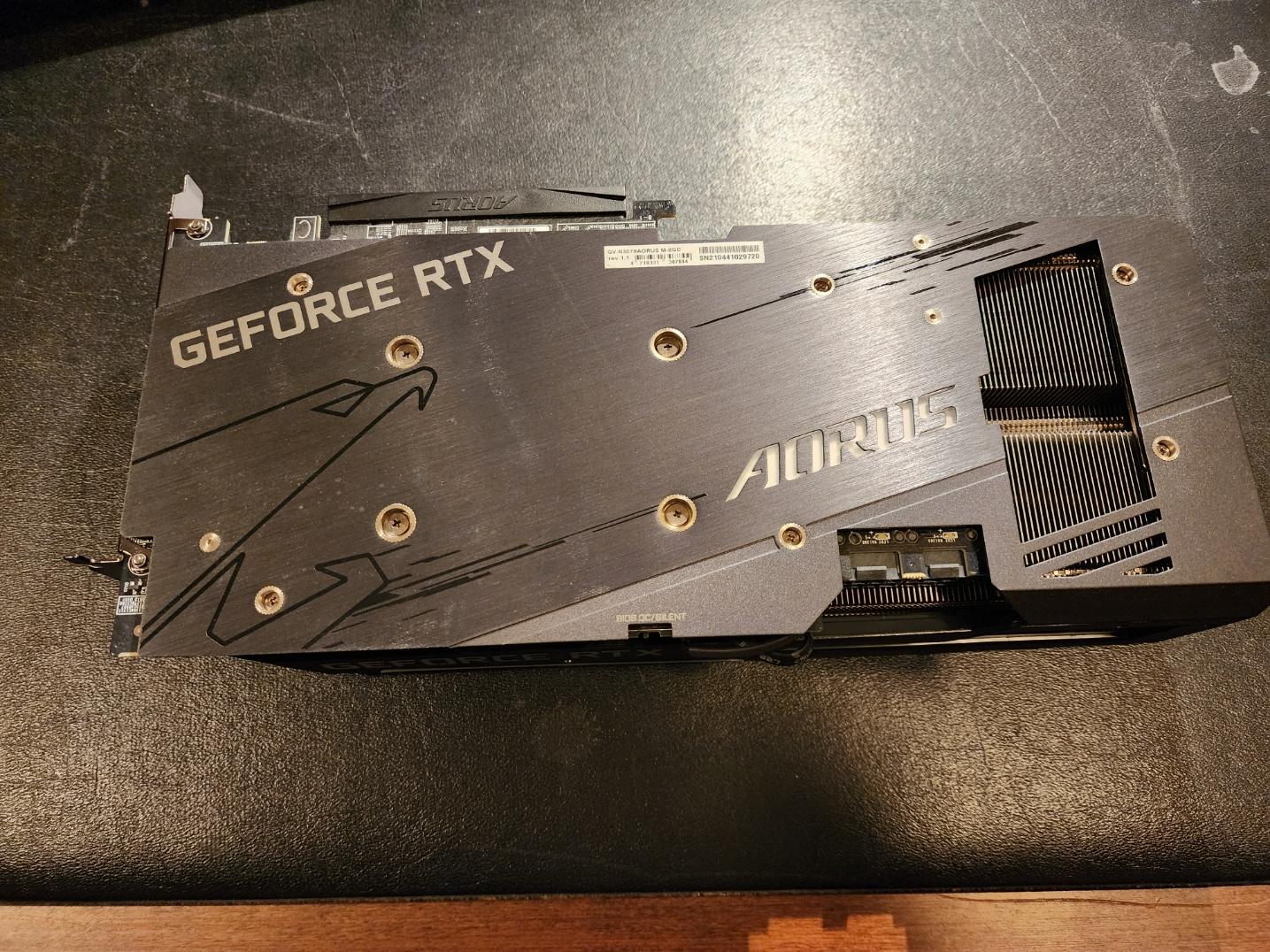 3070 Gigabyte Aorus Master w/LCD screen (extremely unique) please watch attached video