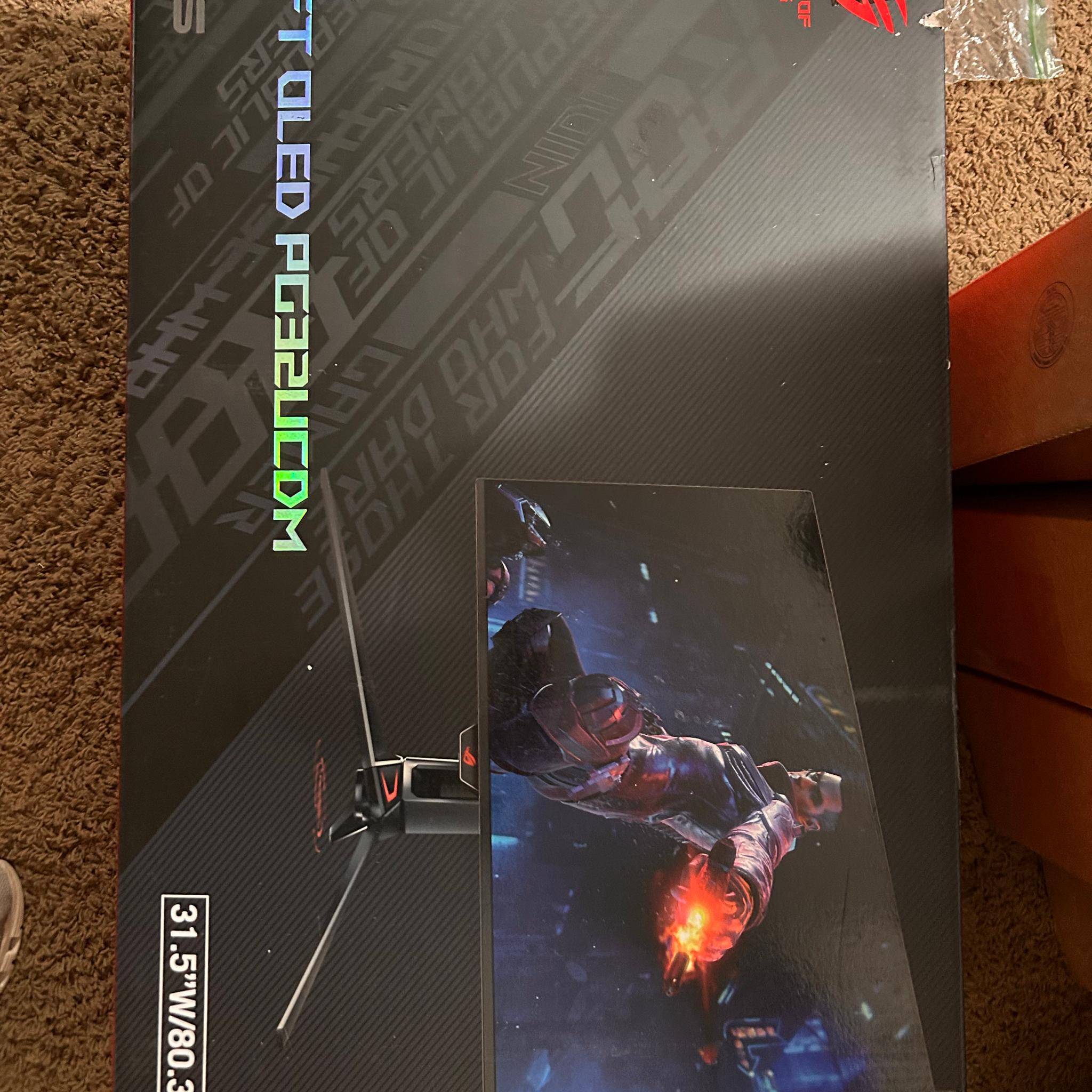 ASUS ROG Swift 32" OLED 4K (3840 x 2160) 240Hz Gaming Monitor (PG32UCDM) (0 HOURS USED)