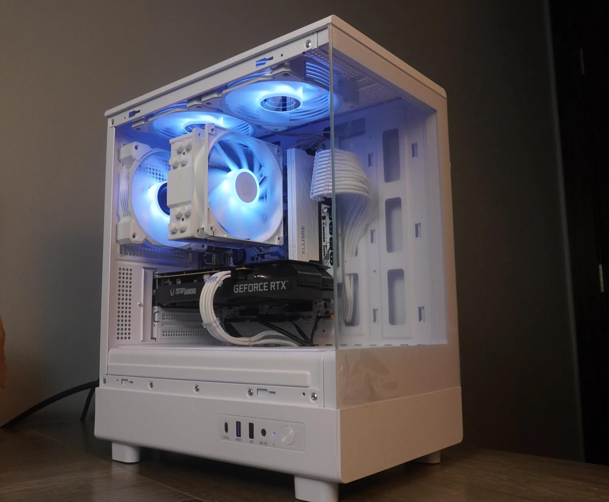 🤍 ARCTIC BEAST 🤍 1440p/1080p GAMING MACHINE 💚RTX 3060 12GB 🧡 Ryzen 5 5600 | 32GB | WIFI