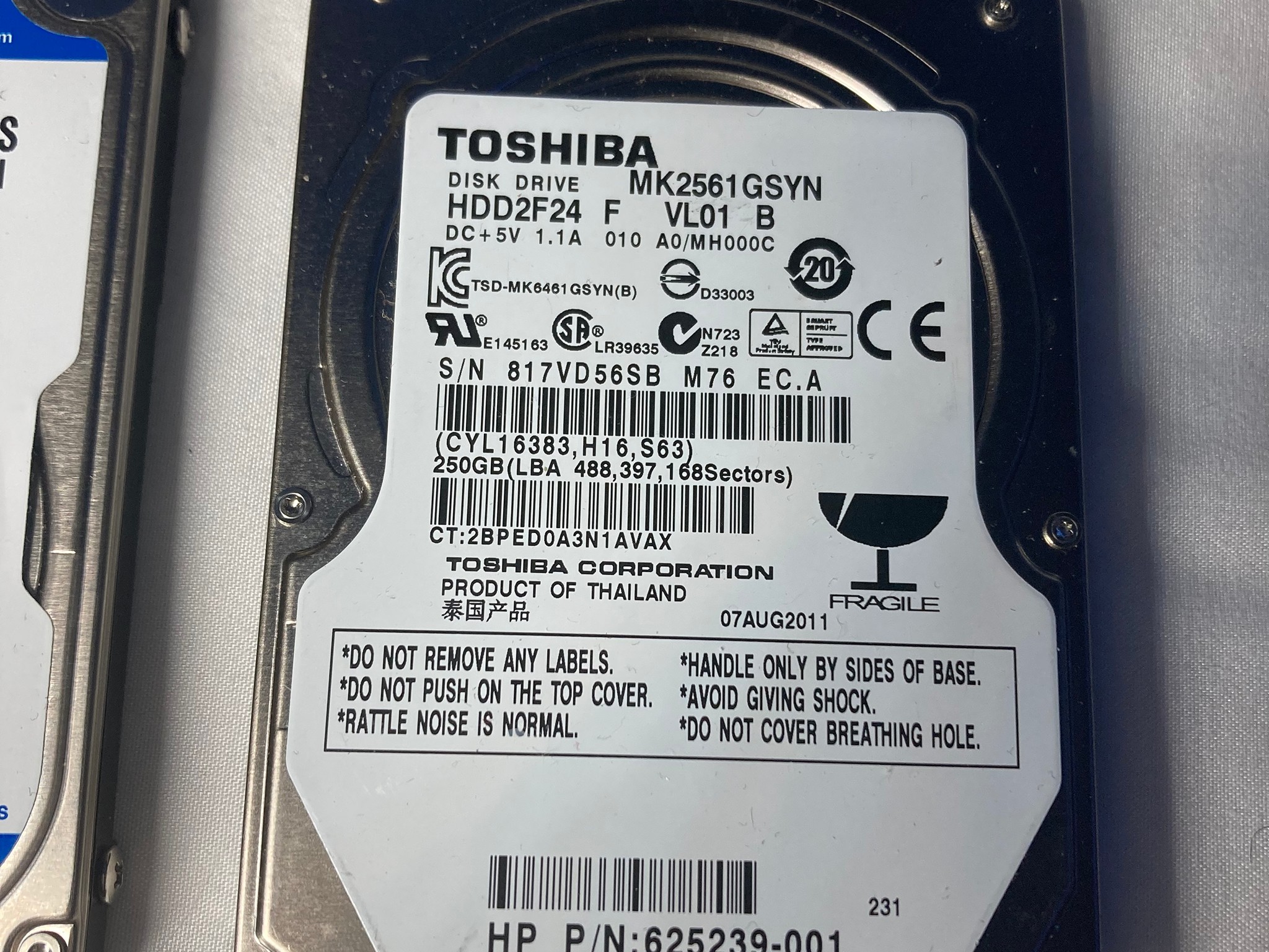 2 x 250 HDD