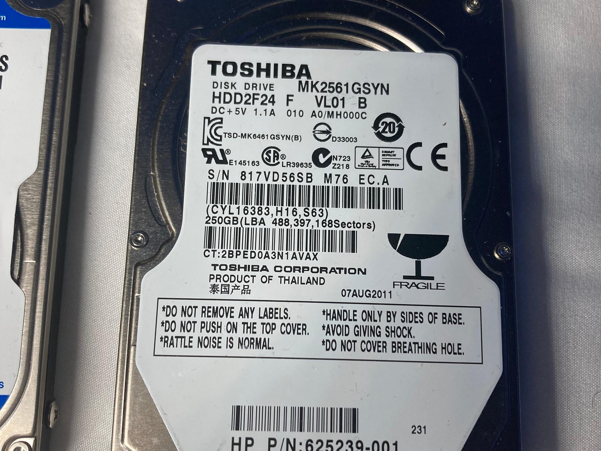 2 x 250 HDD