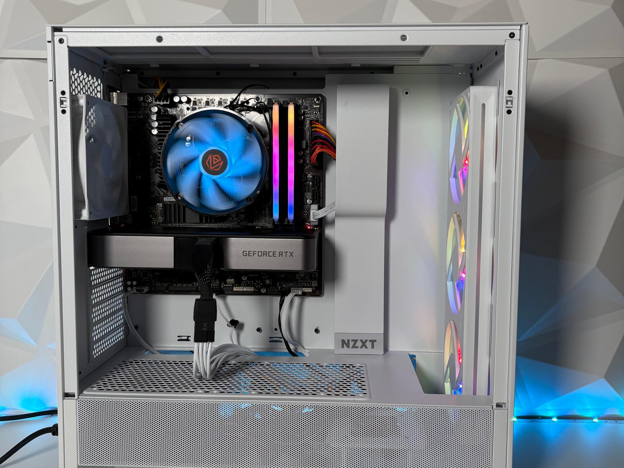 Clean White Gaming PC - Nvidia RTX 3070 8GB, Intel Core i3 13100F, 16GB, 1TB SSD by EXT PCs