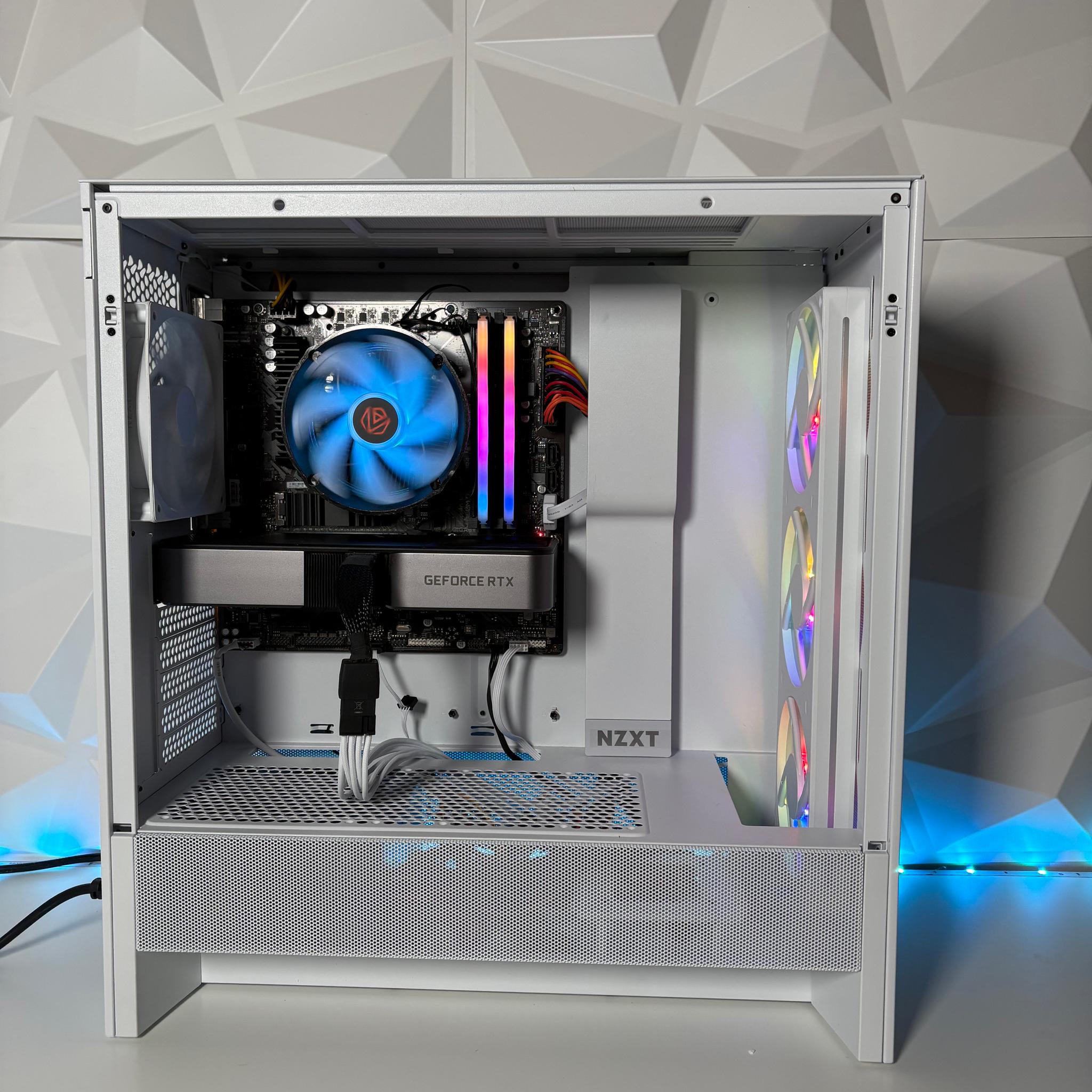 Clean White Gaming PC - Nvidia RTX 3070 8GB, Intel Core i3 13100F, 16GB, 1TB SSD by EXT PCs
