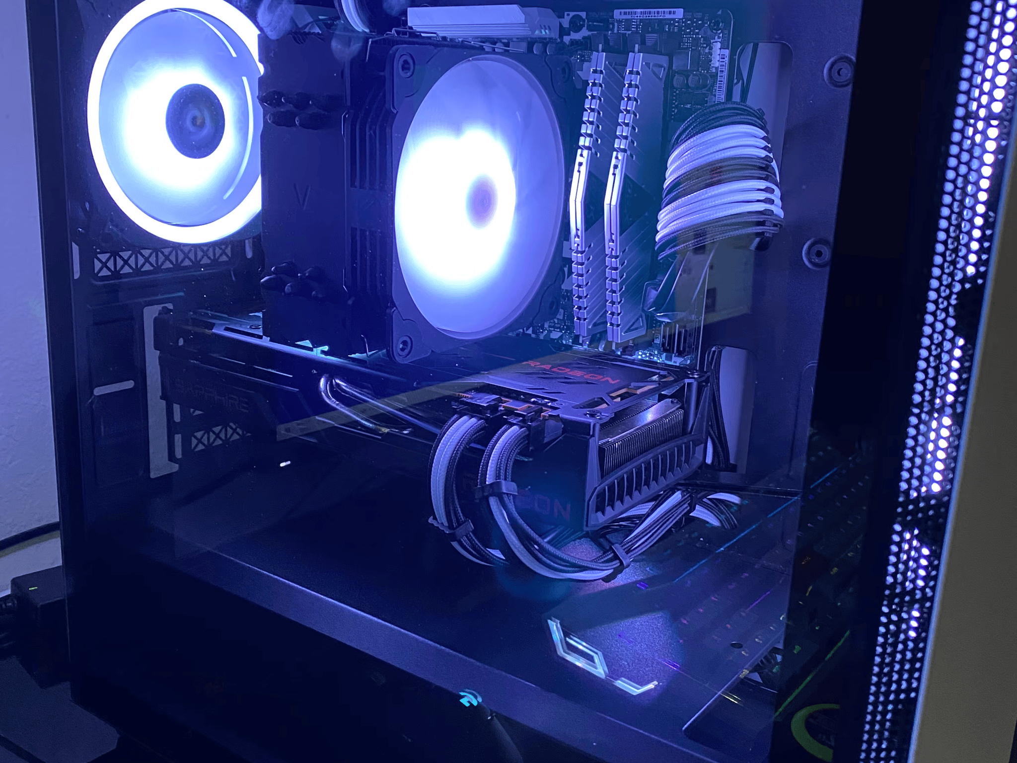 White & Black-Themed Gaming PC - AMD Build