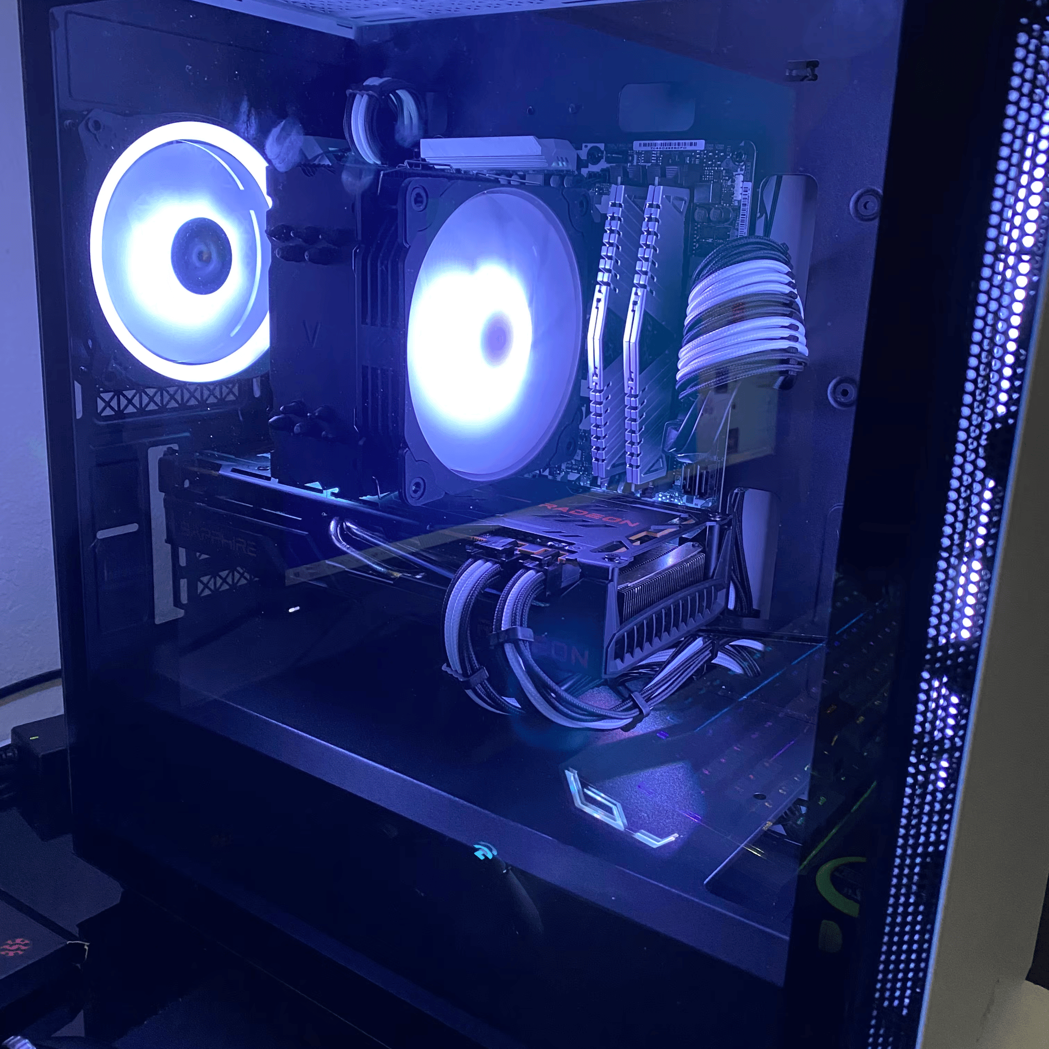 White & Black-Themed Gaming PC - AMD Build