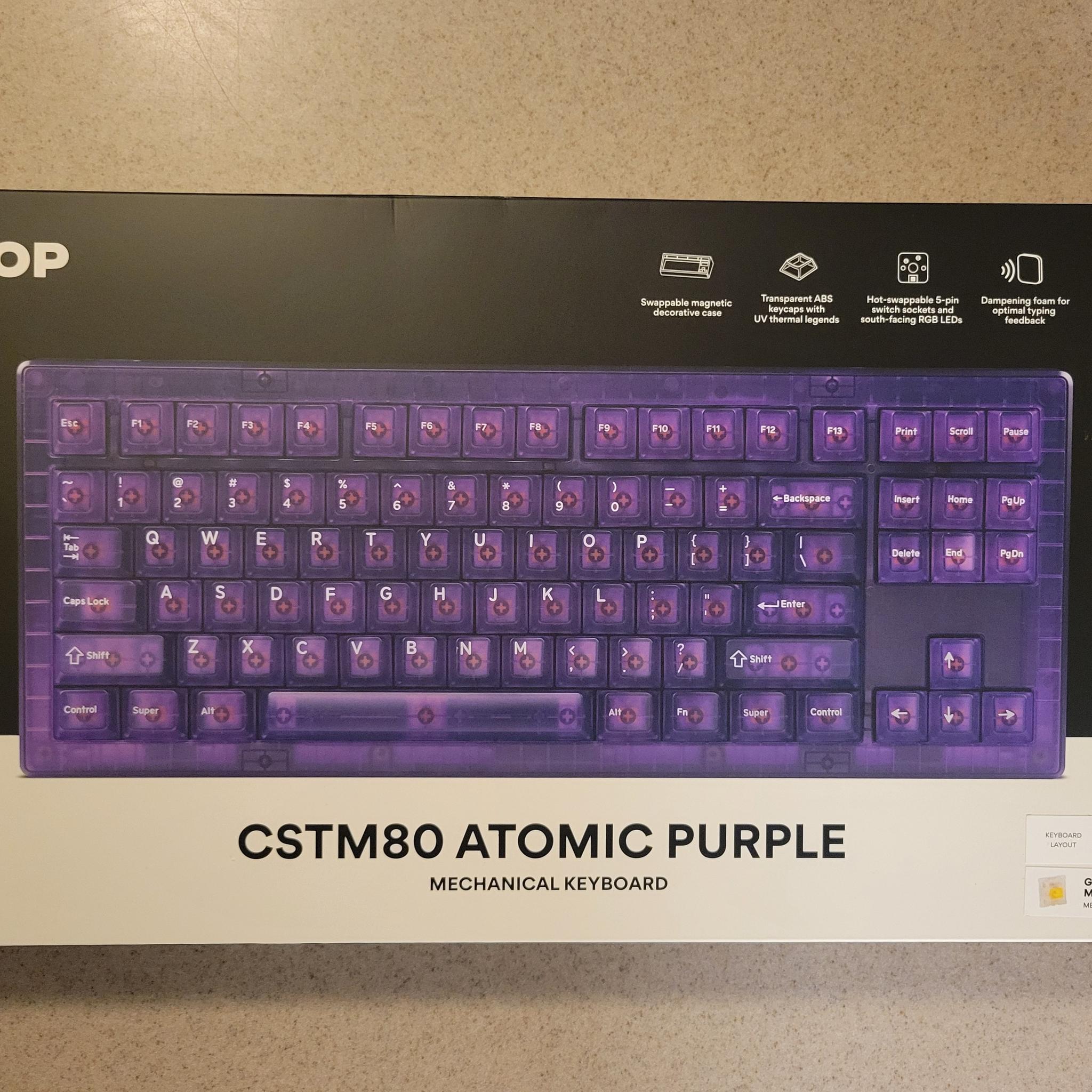 Brand New!! DROP CSTM80 Atomic Purple