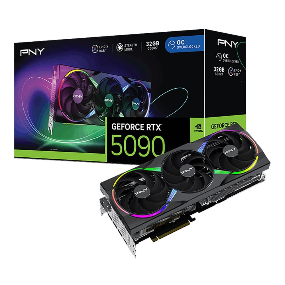 PNY GeForce RTX 5090 ARGB EPIC-X RGB Overclocked Triple Fan
