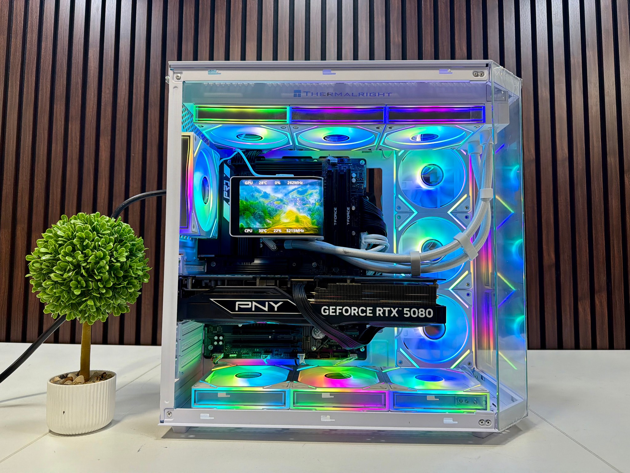RTX 5080 | Ryzen 9800X3D | 64GB DDR5 | 2TB M.2 | 1000 Watt Gold PSU | LCD AIO