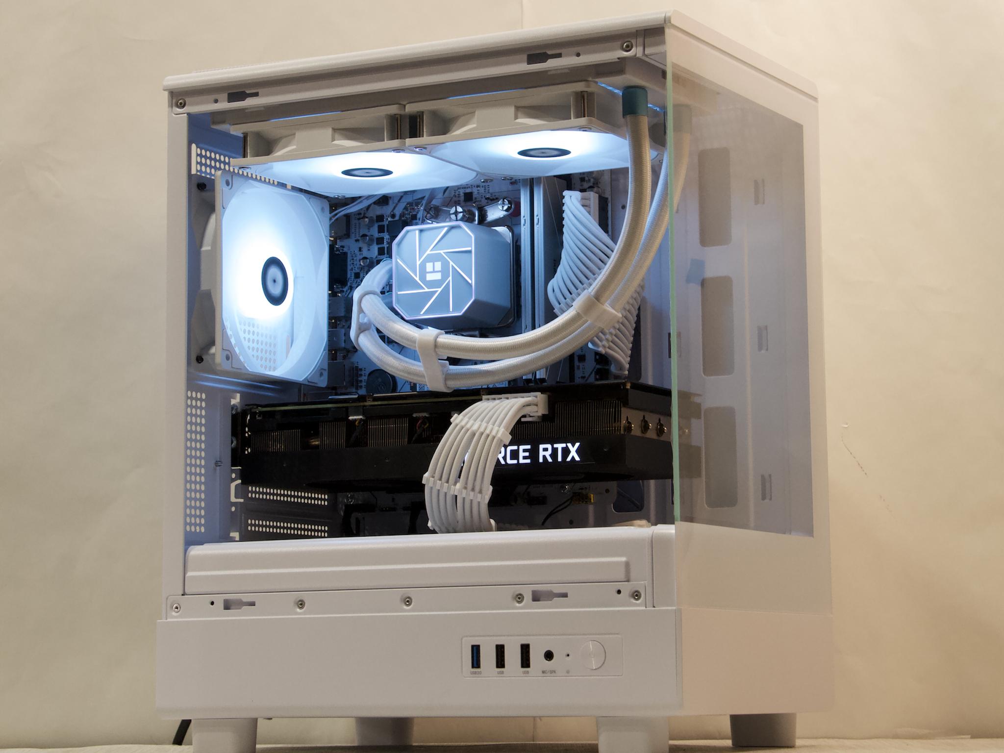 RTX 3080, Ryzen 7 5700X, 32GB DDR4, 1TB NVMe SSD, WiFi - Liquid Cooled Gaming PC
