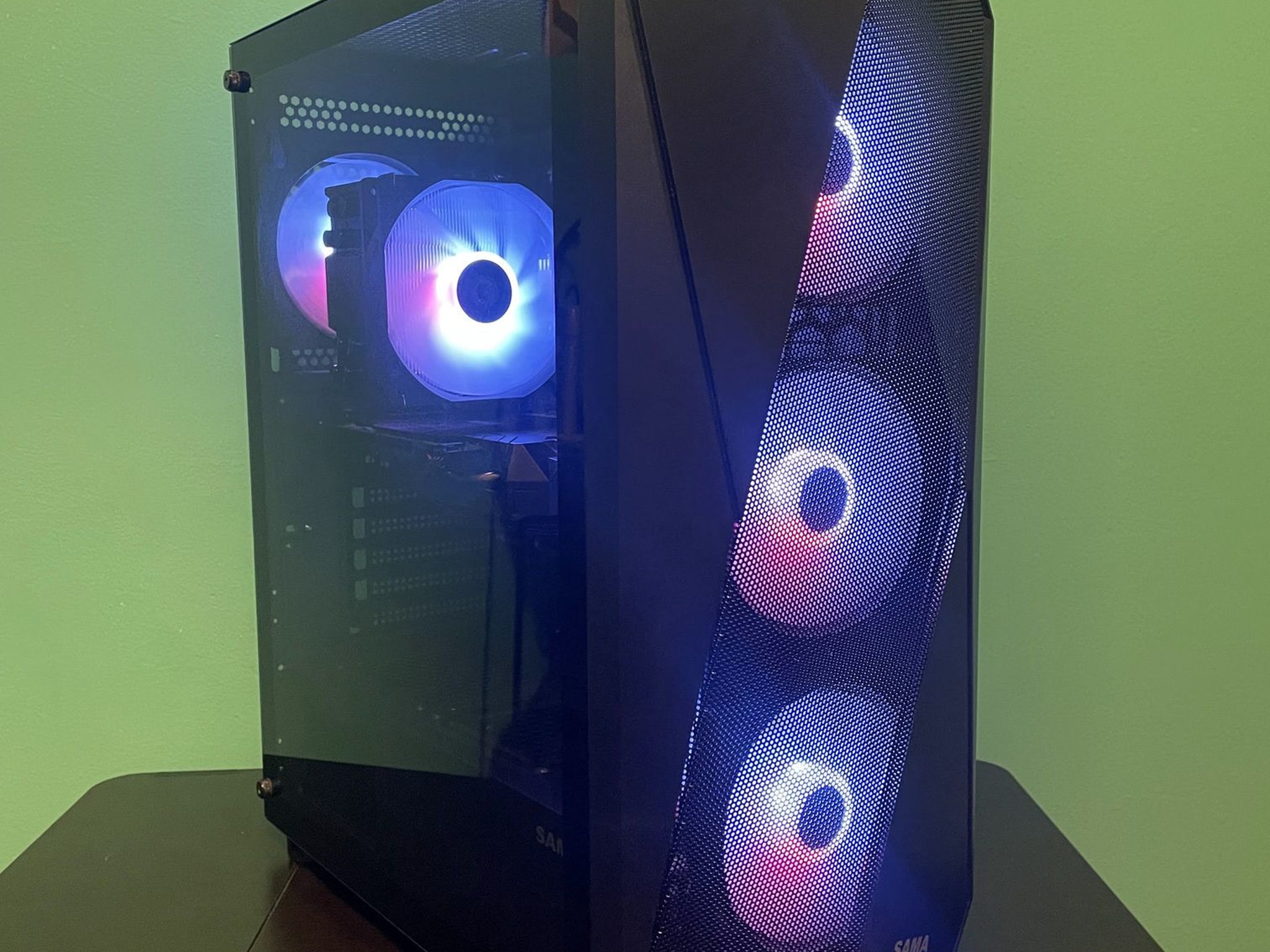 🔥130FPS GTA🔥Black Gaming PC | Intel i7 / AMD RX580 / 8GB / 1.1TB Win 11 Pro + Wi-Fi