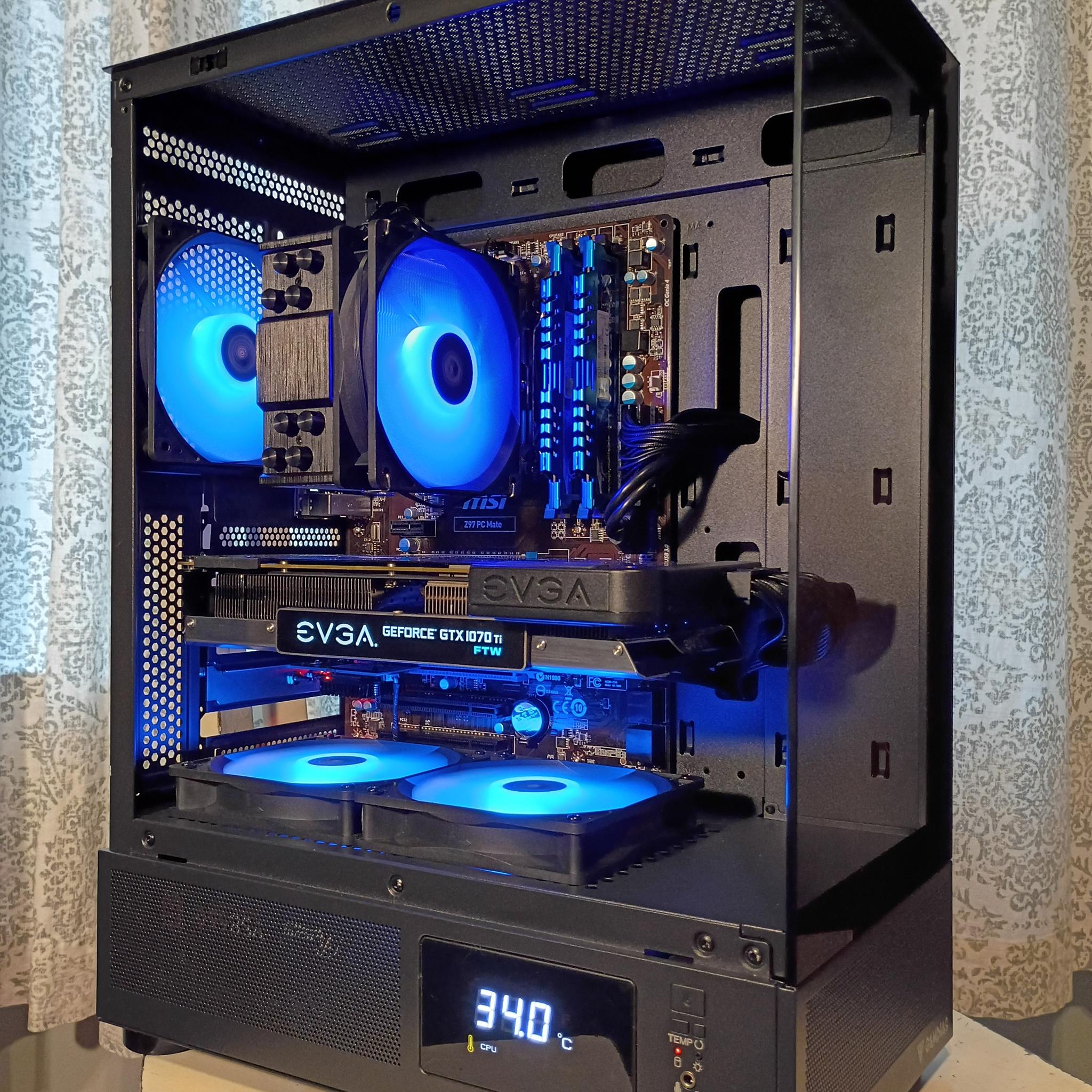 ⚡️ Nvidia 1080p Intel 4.0GHz Gaming PC – EVGA GTX 1070 Ti | G.SKILL 16GB RAM | ARGB | FAST BOOT ⚡️