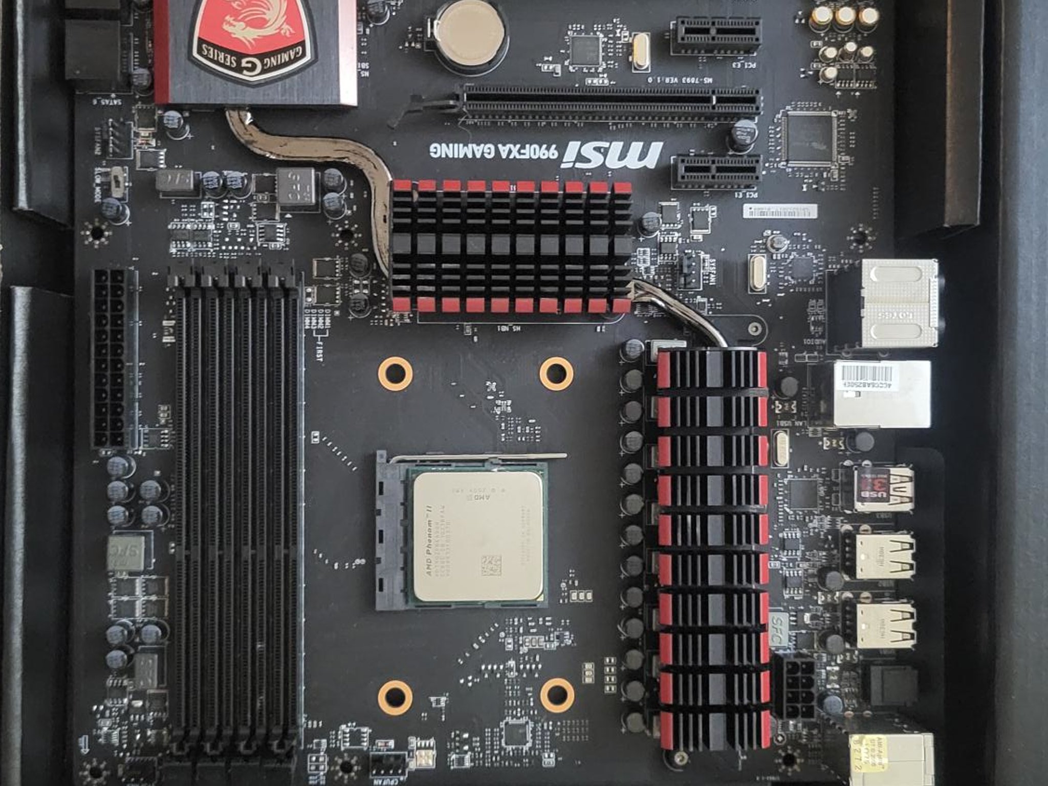 MSI 990FXA-GAMING AMD Motherboard + AMD Phenom II 6 Core + 32GB DDR3-1600 Mhz