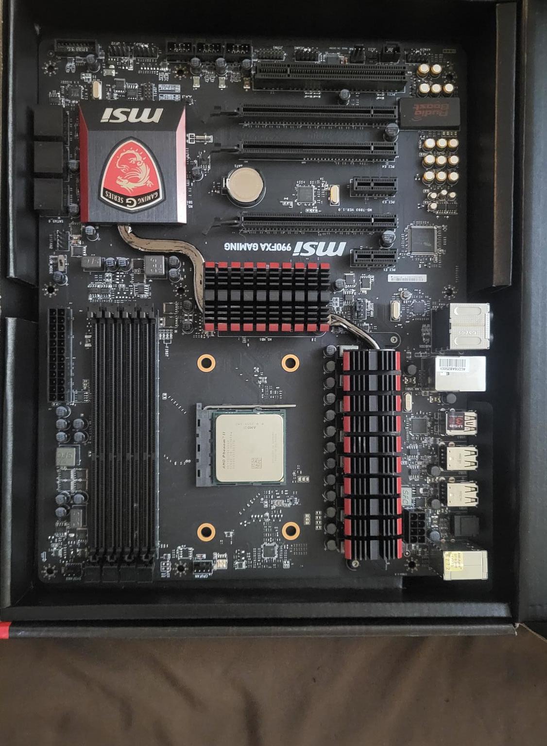 MSI 990FXA-GAMING AMD Motherboard + AMD Phenom II 6 Core + 32GB DDR3-1600 Mhz