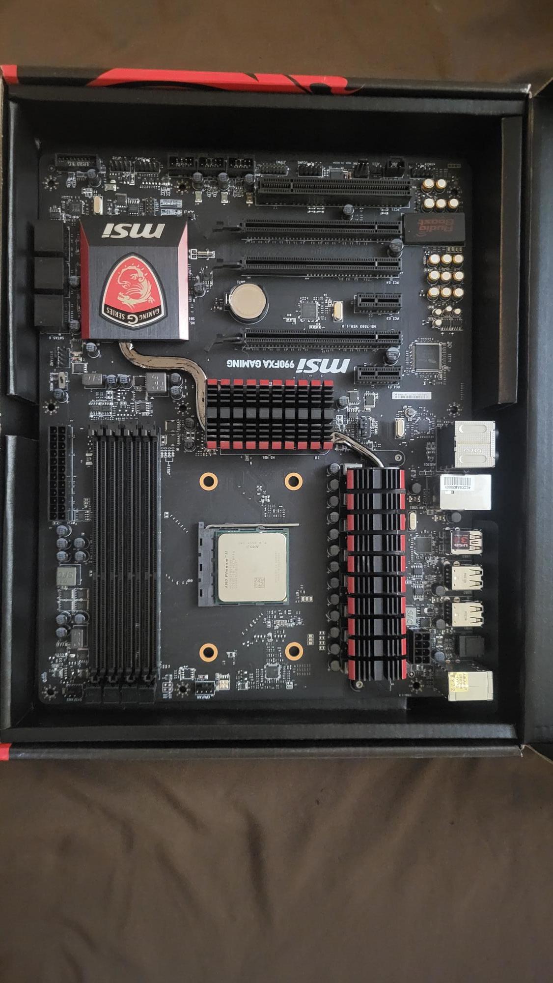 MSI 990FXA-GAMING AMD Motherboard + AMD Phenom II 6 Core + 32GB DDR3-1600 Mhz