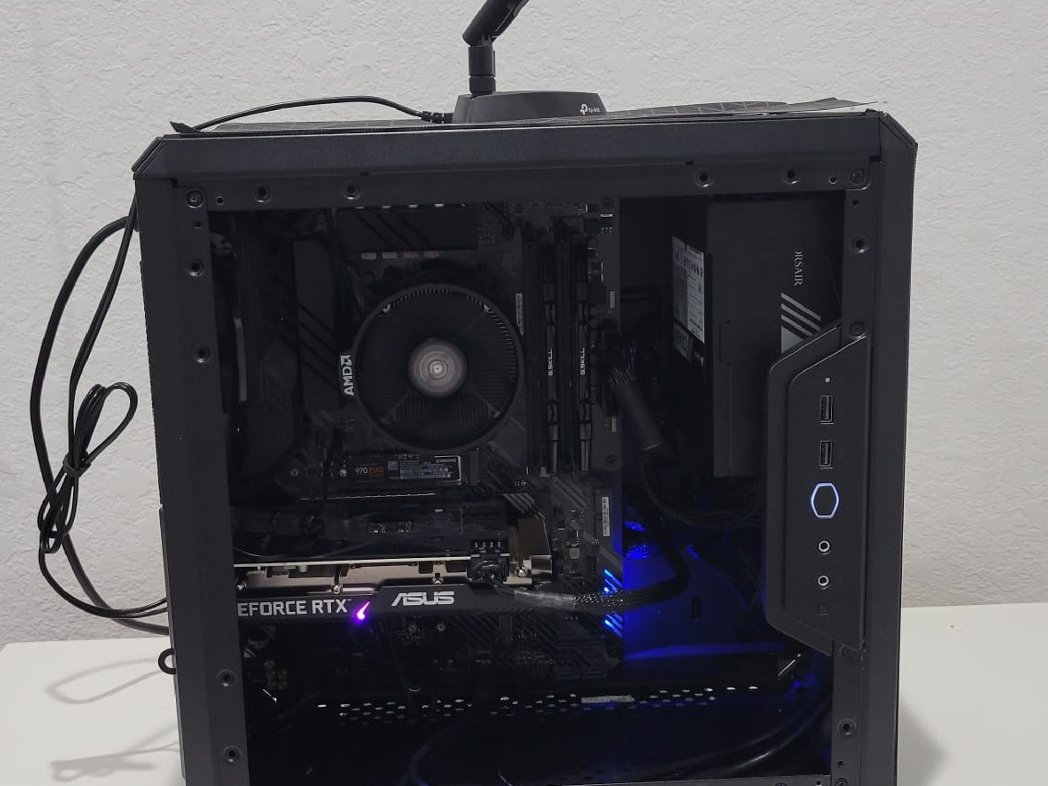 Prebuilt AMD Ryzen 5 5500 / RTX 3060 Gaming PC – 16GB RAM, 500GB NVMe, RGB Keyboard + Mouse