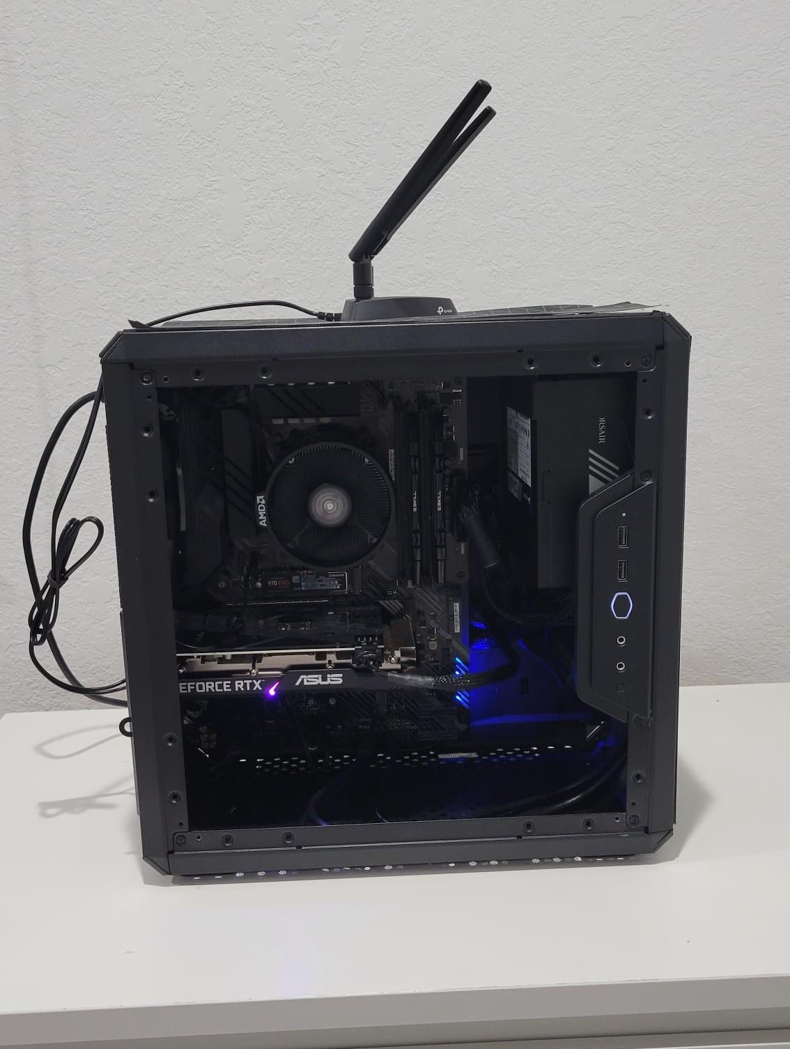 Prebuilt AMD Ryzen 5 5500 / RTX 3060 Gaming PC – 16GB RAM, 500GB NVMe, RGB Keyboard + Mouse