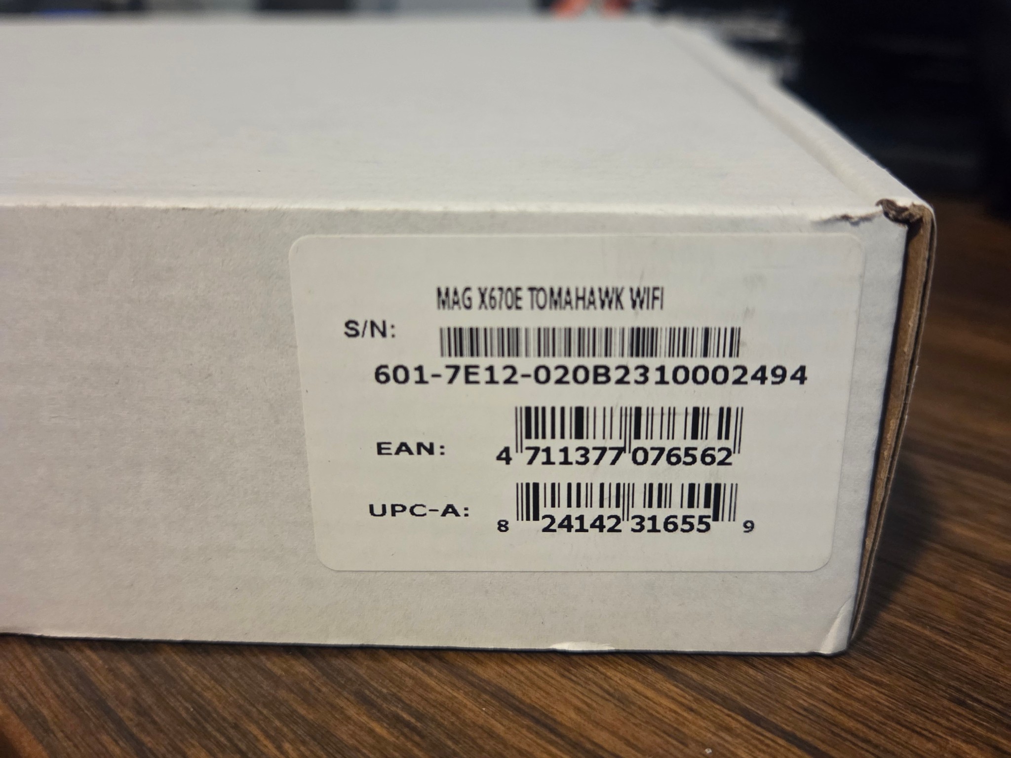 MSI MAG X670E TOMAHAWK WIFI