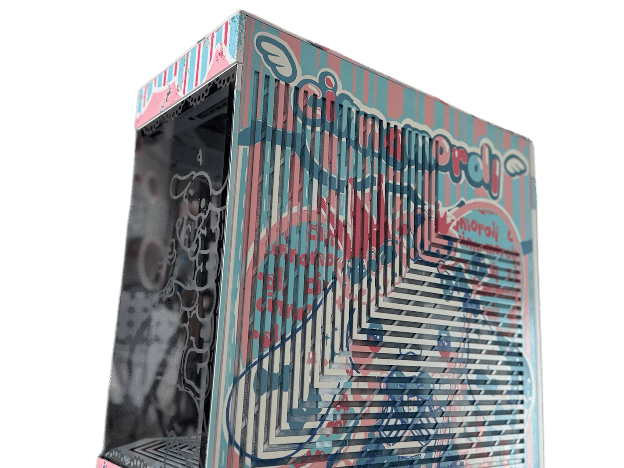 Cinnamoroll Pastel Candy Themed Custom PC Case