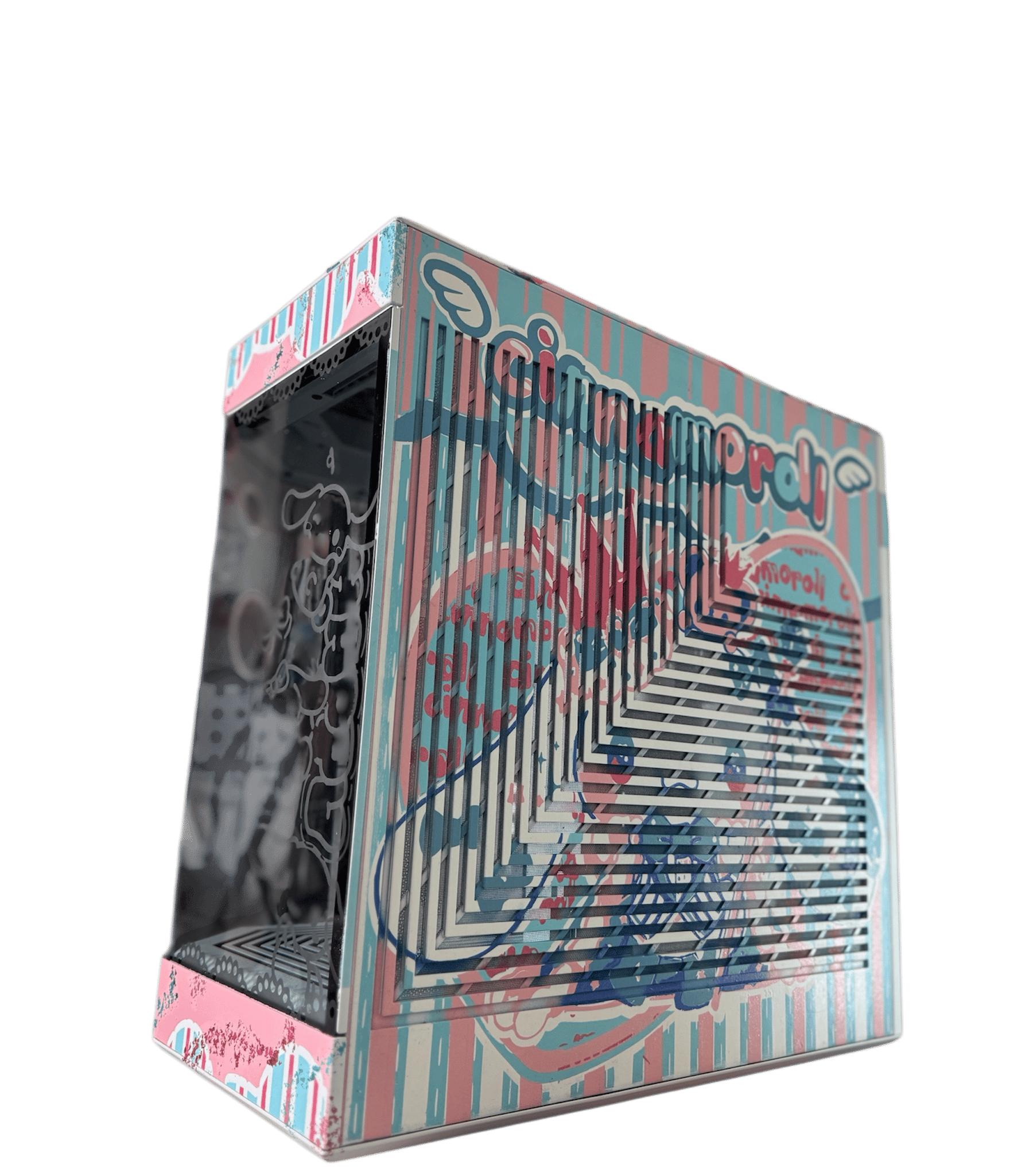Cinnamoroll Pastel Candy Themed Custom PC Case