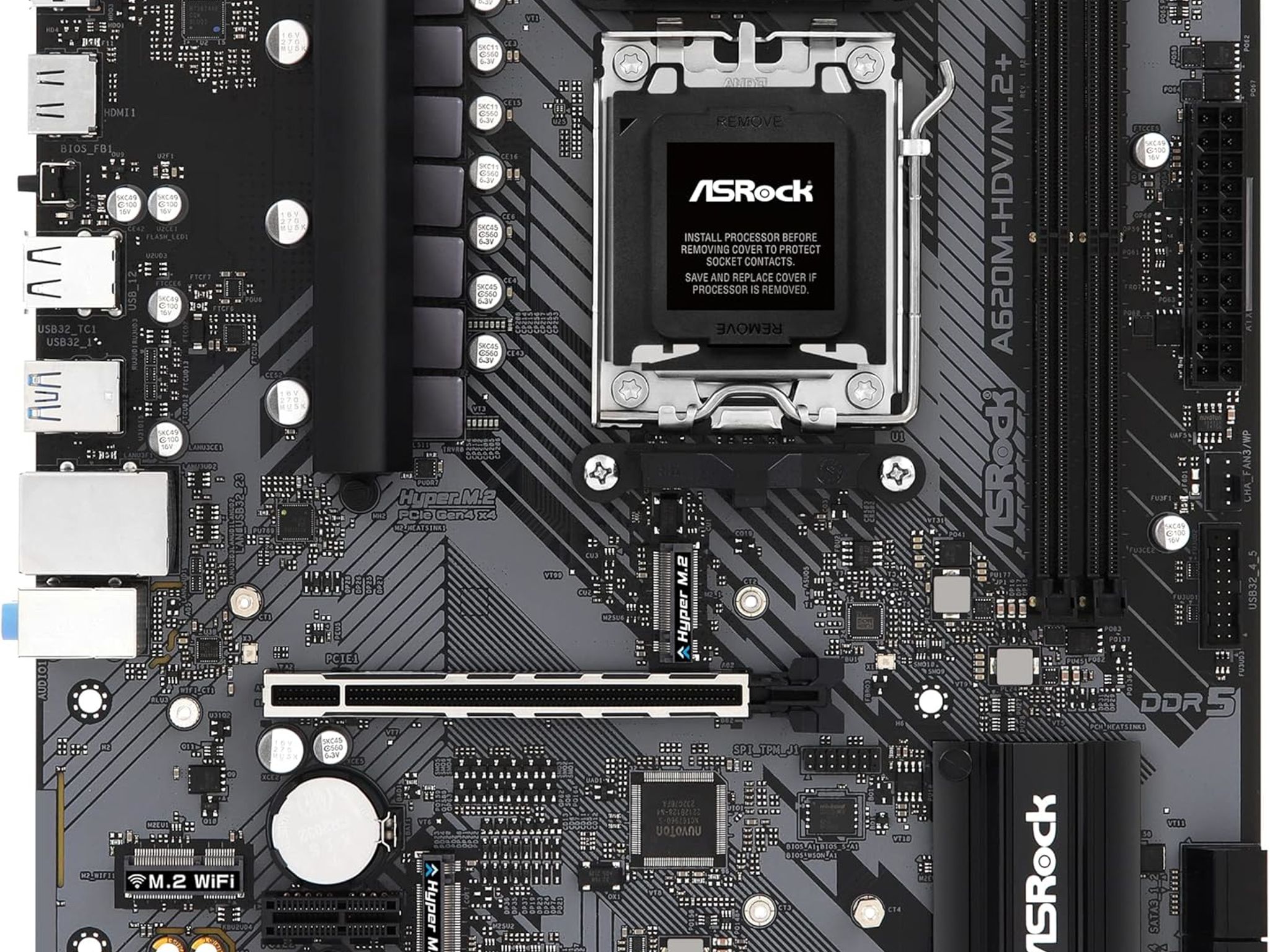 New ASRock A620M-HDV/M.2+ Motherboard Supports AMD Socket AM5 Ryzen 7000 Series Processors