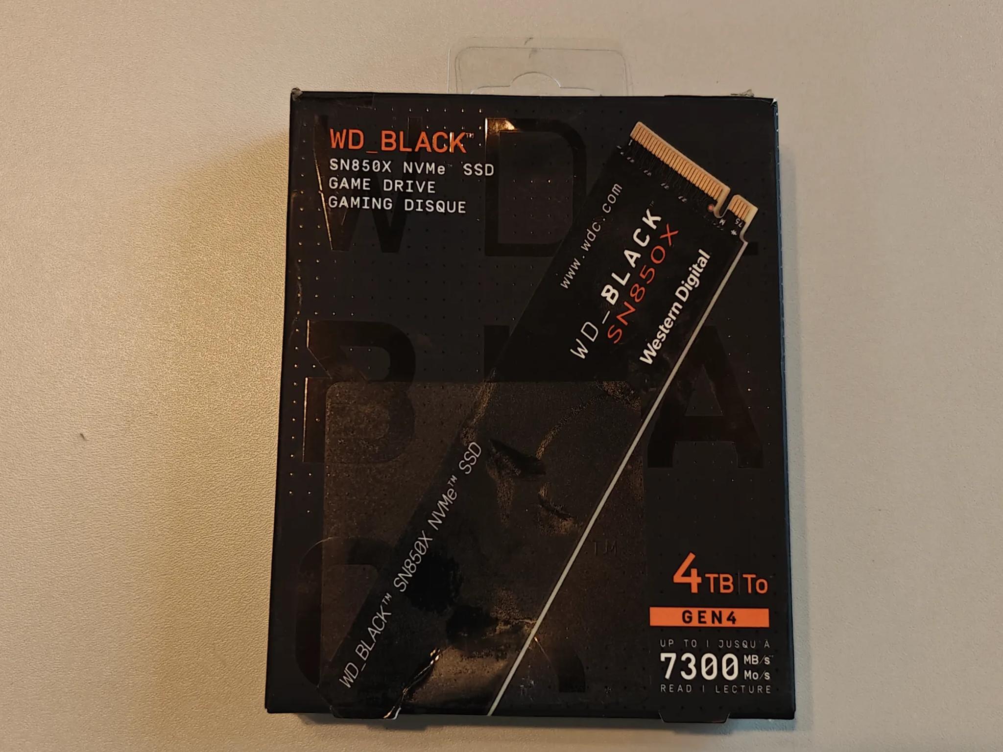 WD_BLACK 4TB SN850X NVMe Internal Gaming SSD Solid State Drive - Gen4 PCIe, M.2 2280, Up to 7,300 MB