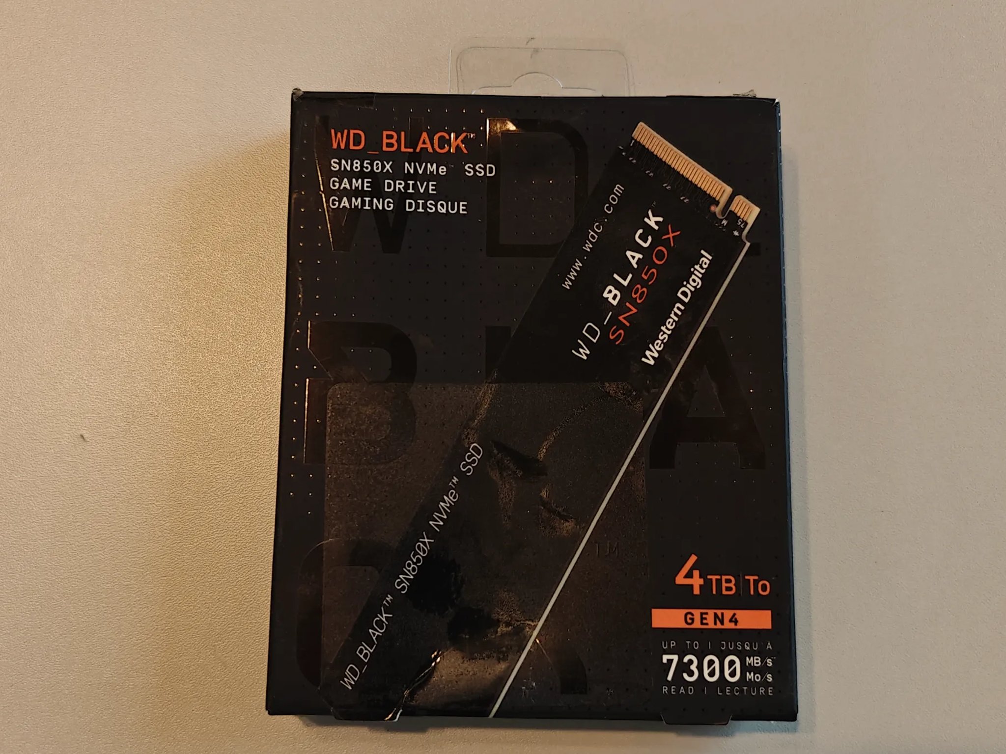 WD_BLACK 4TB SN850X NVMe Internal Gaming SSD Solid State Drive - Gen4 PCIe, M.2 2280, Up to 7,300 MB