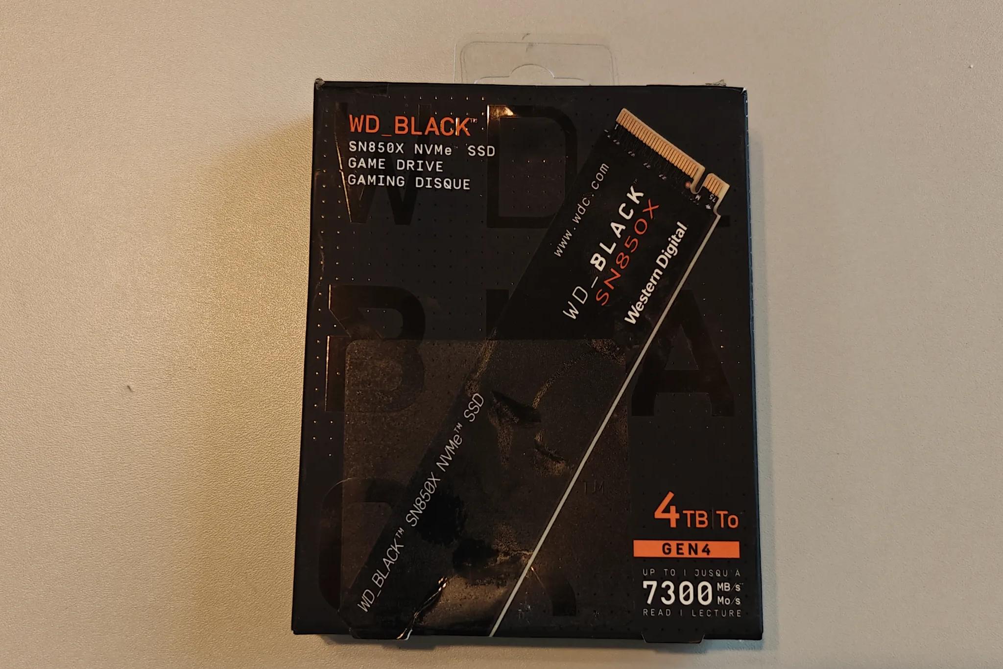 WD_BLACK 4TB SN850X NVMe Internal Gaming SSD Solid State Drive - Gen4 PCIe, M.2 2280, Up to 7,300 MB