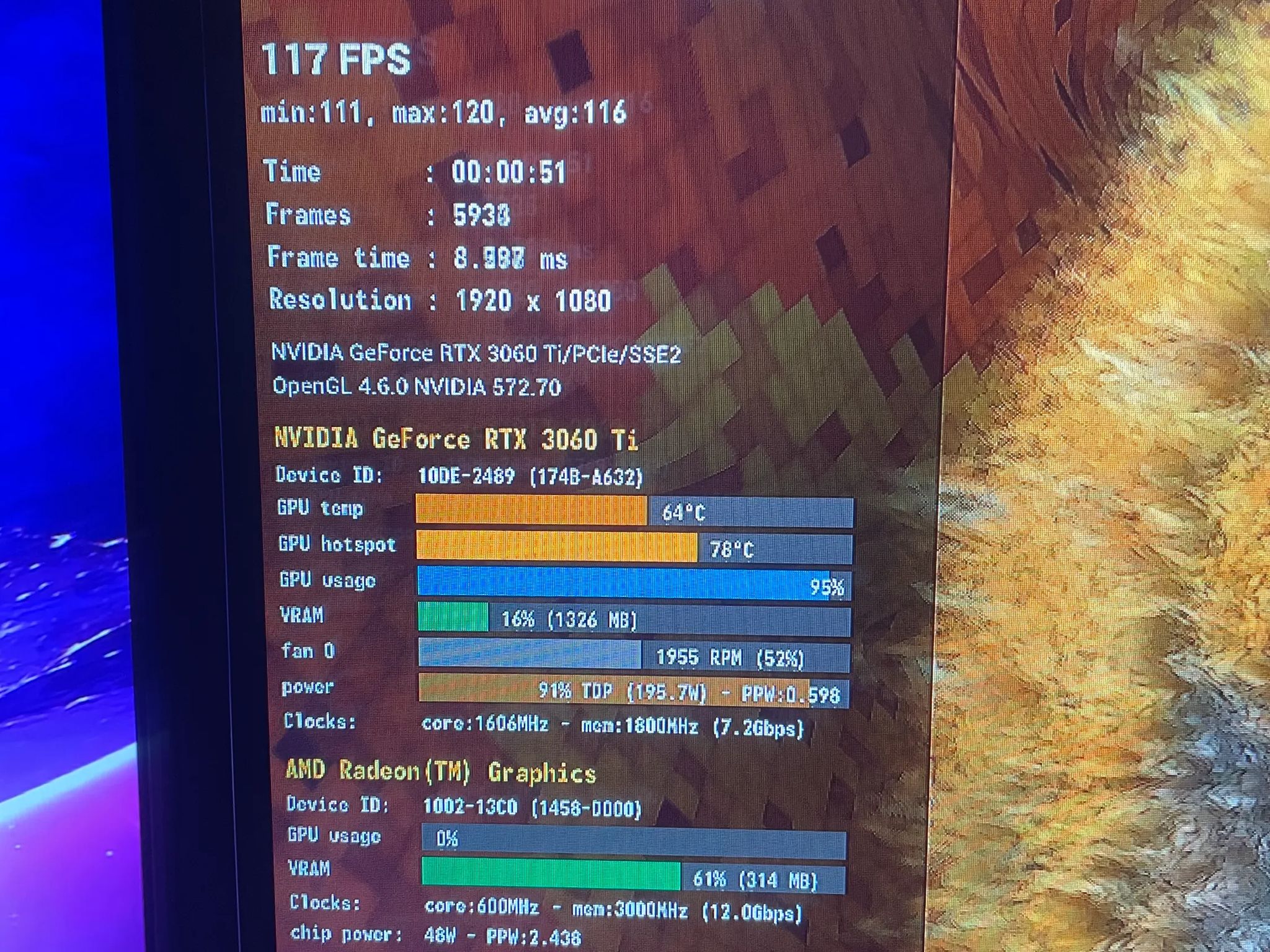 GeForce RTX 3060ti ACER Predator Prebuilt Model