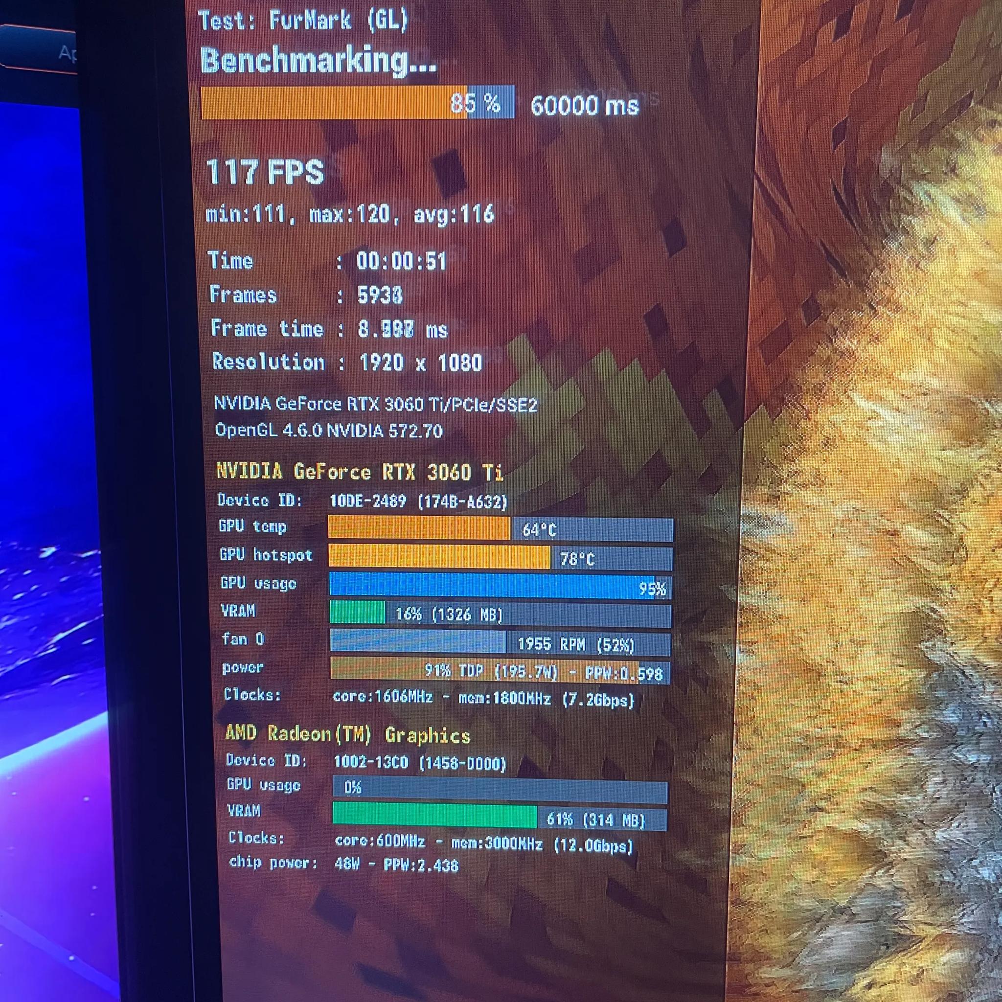 GeForce RTX 3060ti ACER Predator Prebuilt Model