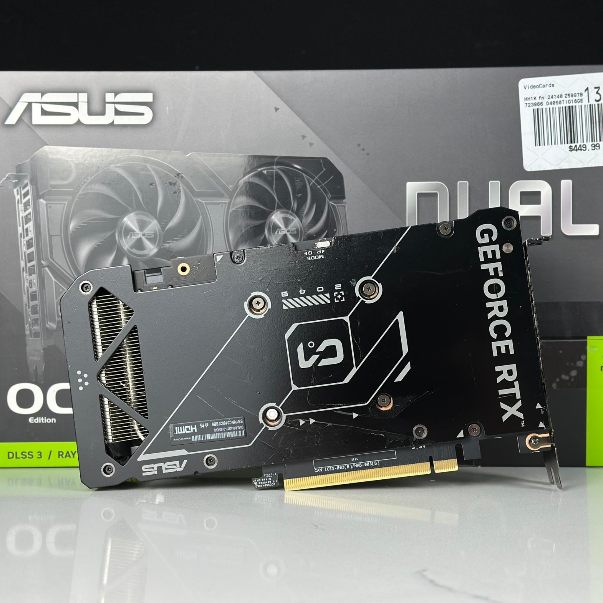 ASUS Dual GeForce RTX™ 4060 Ti EVO OC Edition 16GB GDDR6