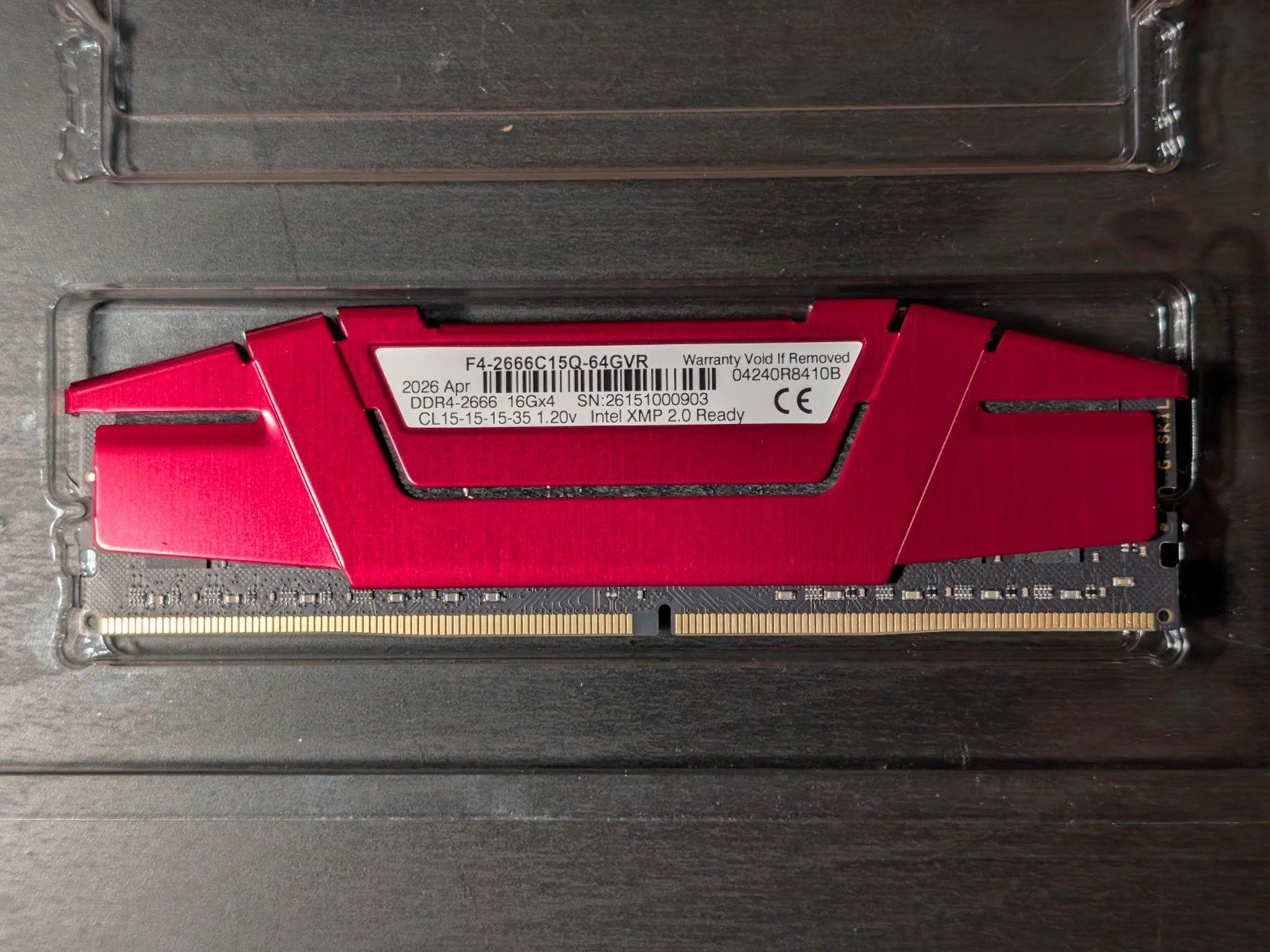 G.Skill 16GB DDR4-2666MHz Desktop Memory RAM CL15 - NEW