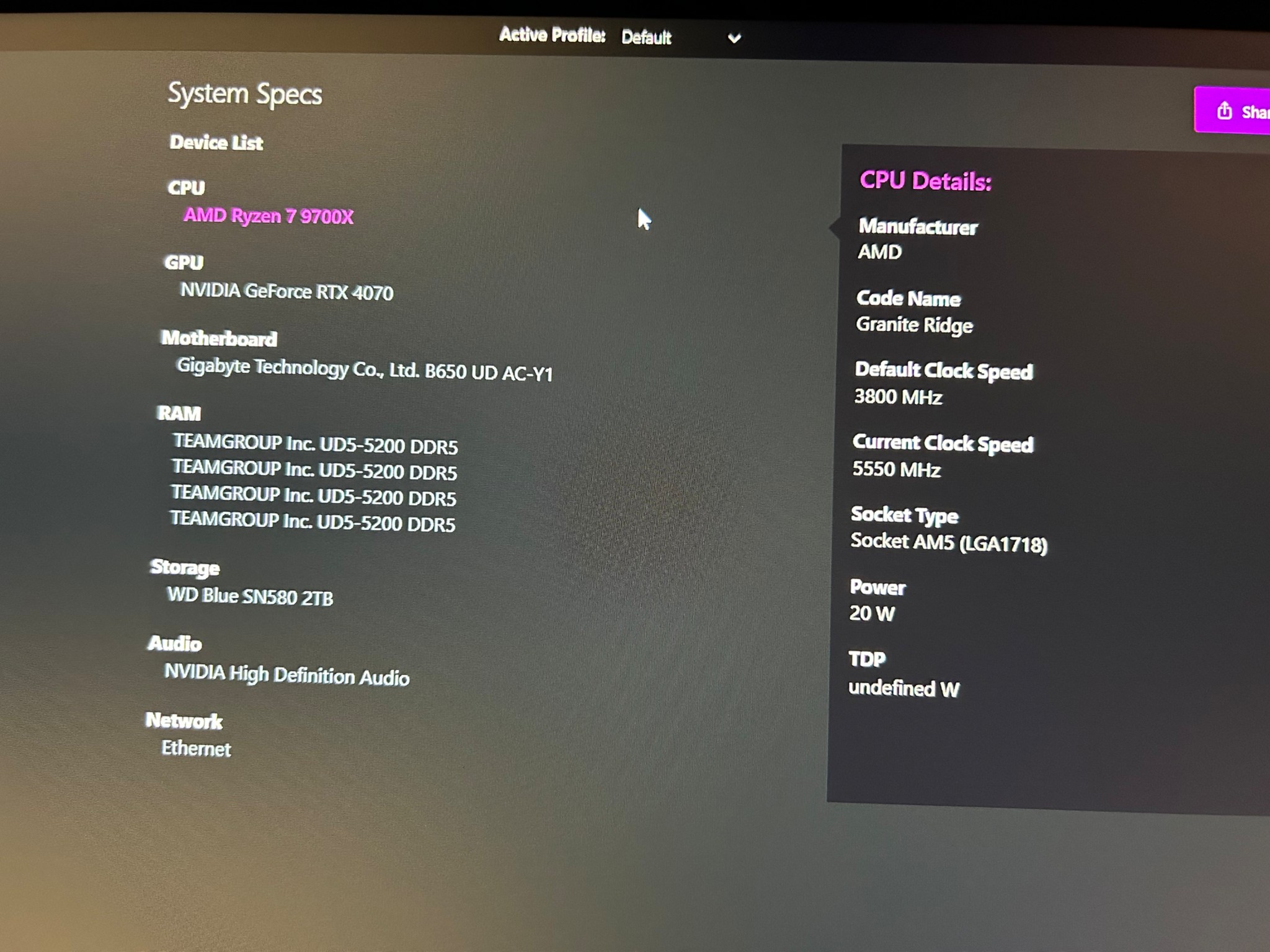 1440p RYZEN 7 9700x 4070 Gaming PC