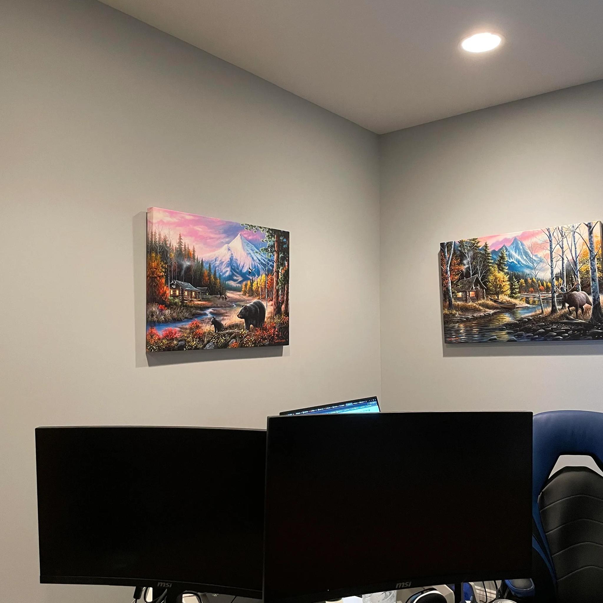 TWO 144Hz 1ms Curved MSI Monitors