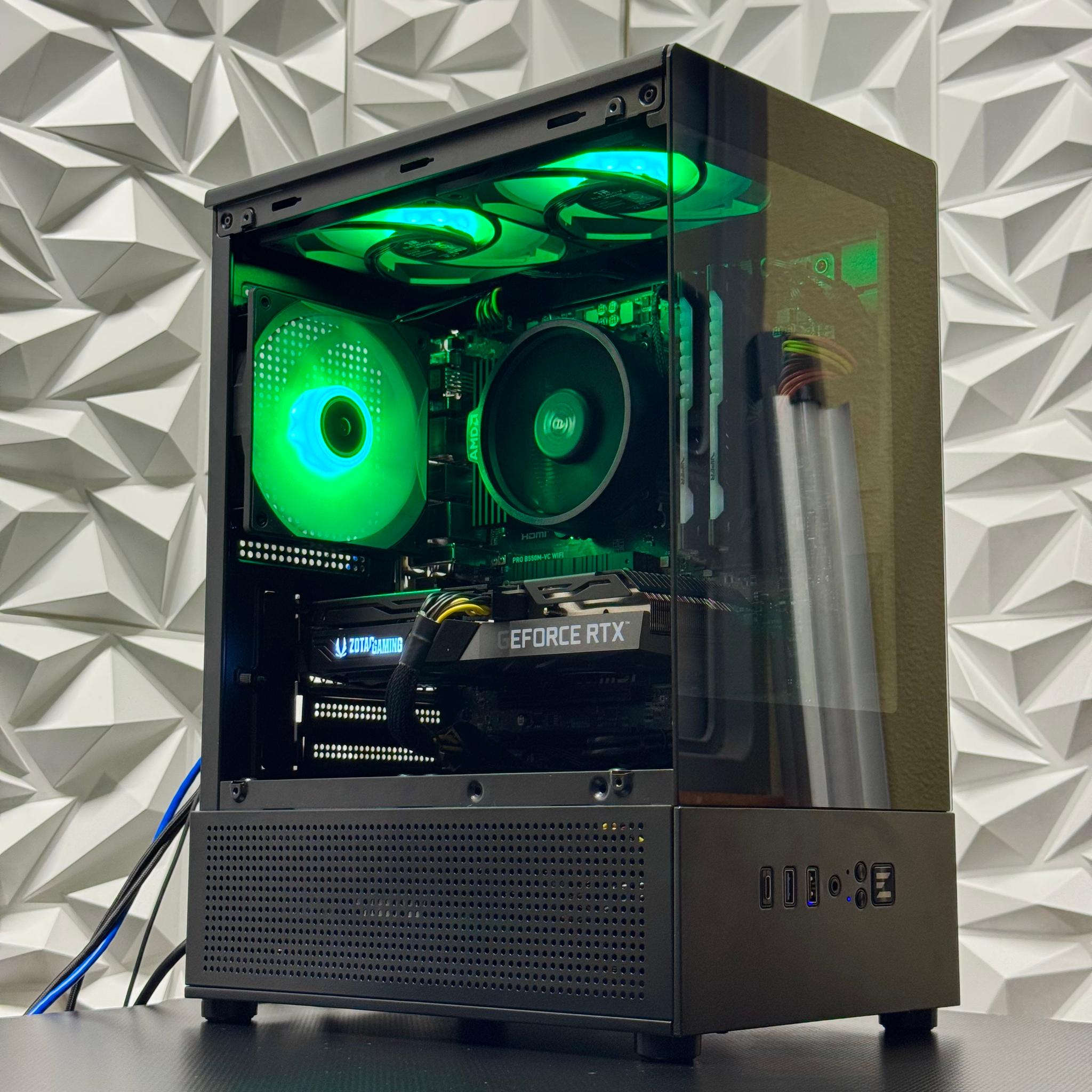 Rtx 3060 ti / Ryzen 5 5500 / 16GB DDR4 Ram / 500GB Nvme / 600w psu / windows 11 / RGB