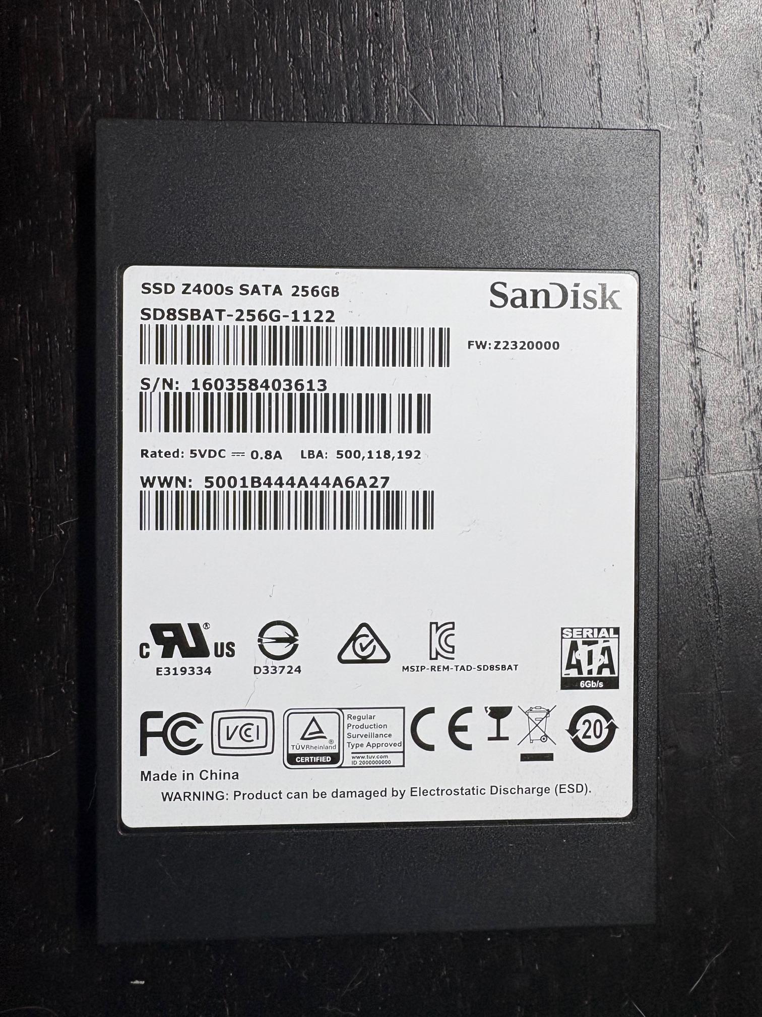 SanDisk Z400s 256GB