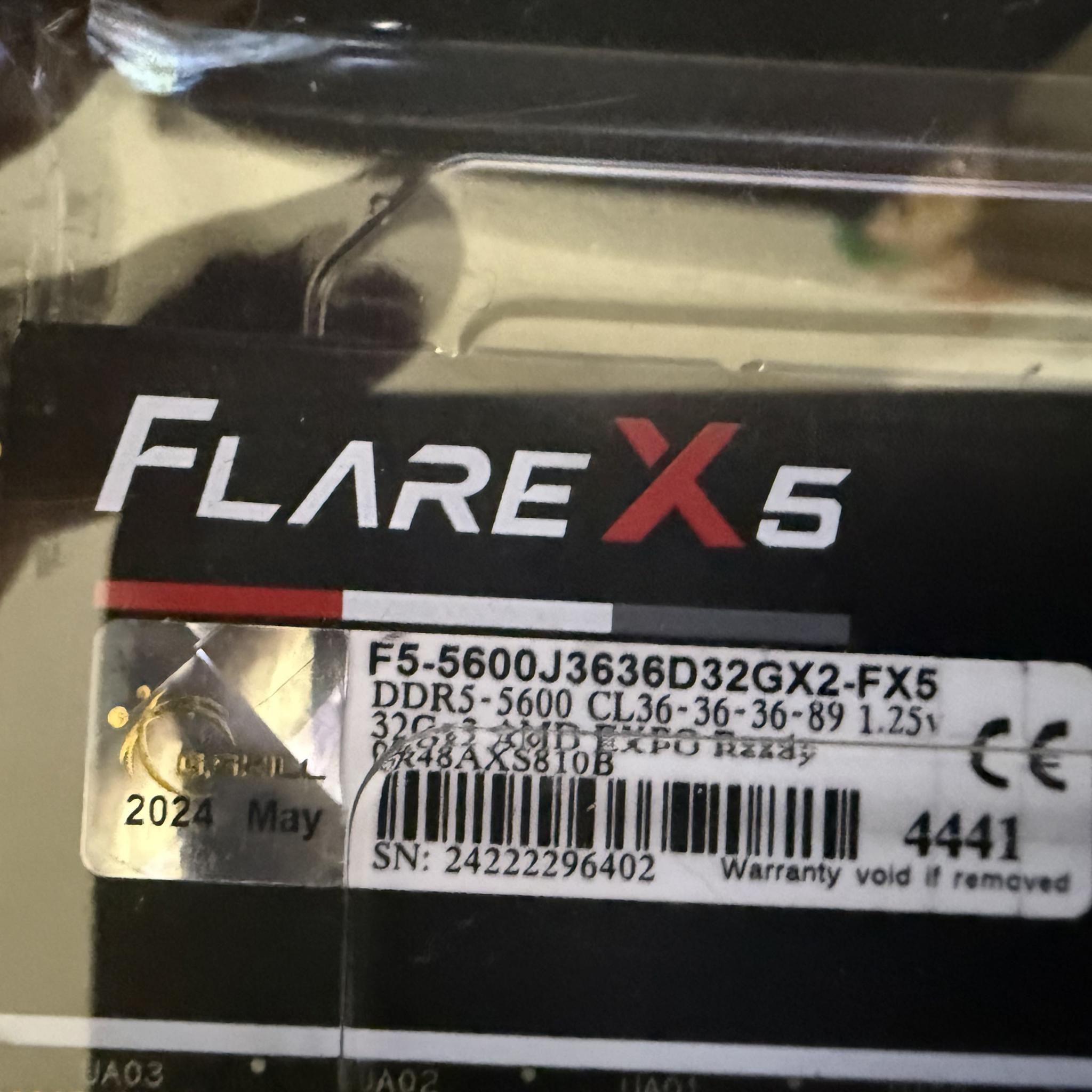⚡ G.SKILL Flare X5 64GB DDR5-5600 CL36 Memory Kit – Ultra-Fast, AMD-Optimized! 🧠