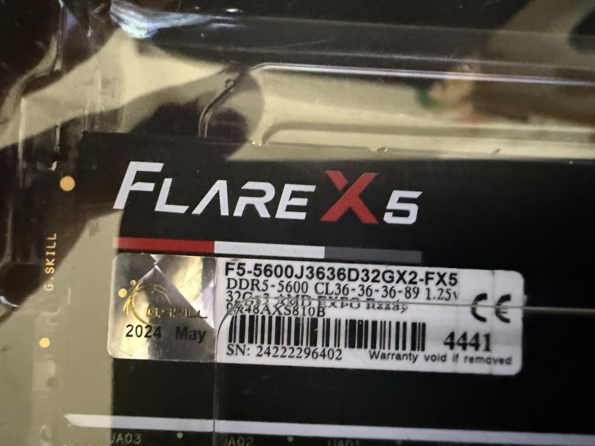 ⚡ G.SKILL Flare X5 64GB DDR5-5600 CL36 Memory Kit – Ultra-Fast, AMD-Optimized! 🧠