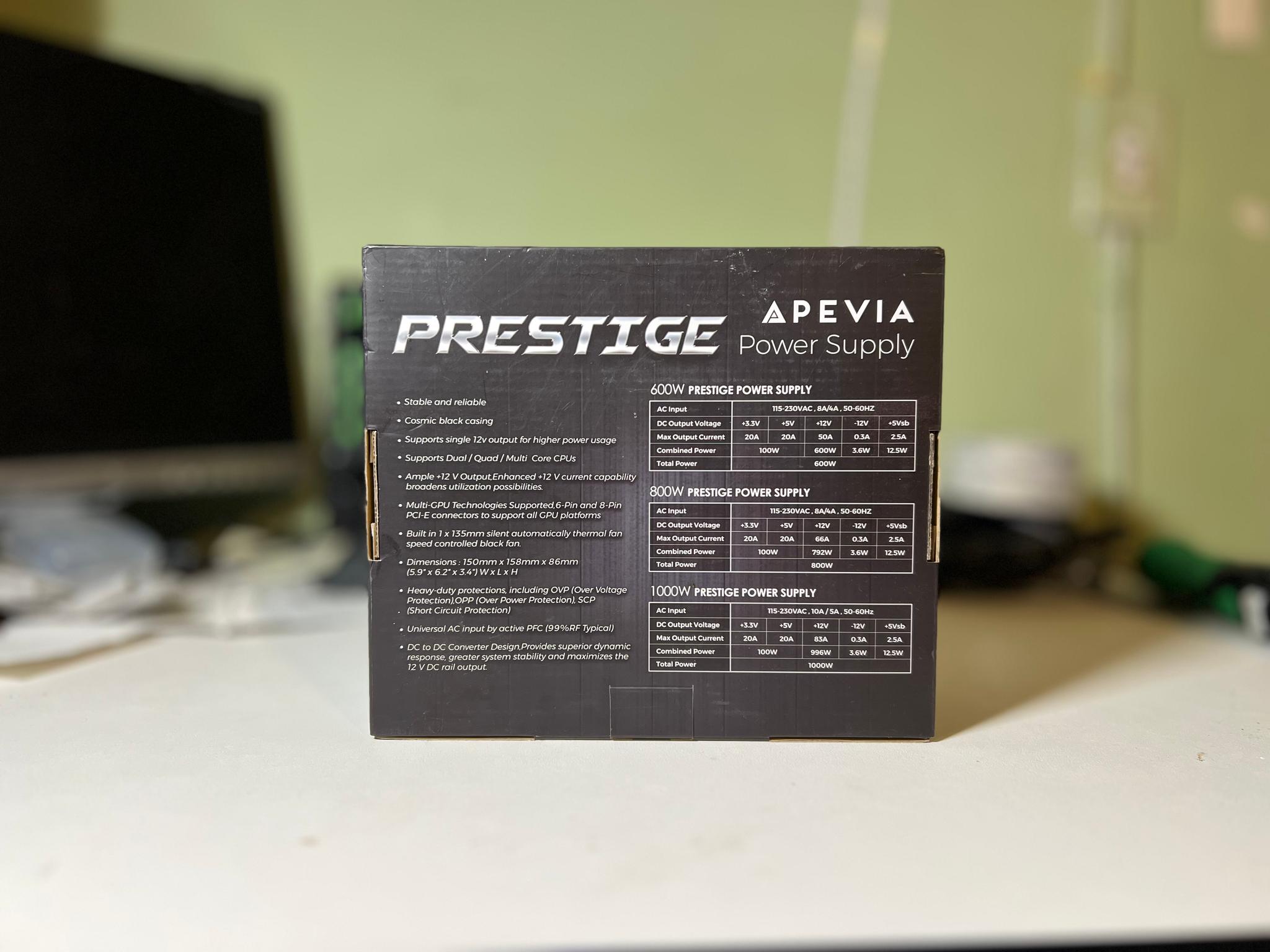 Apevia Prestige 600W 80+ Gold