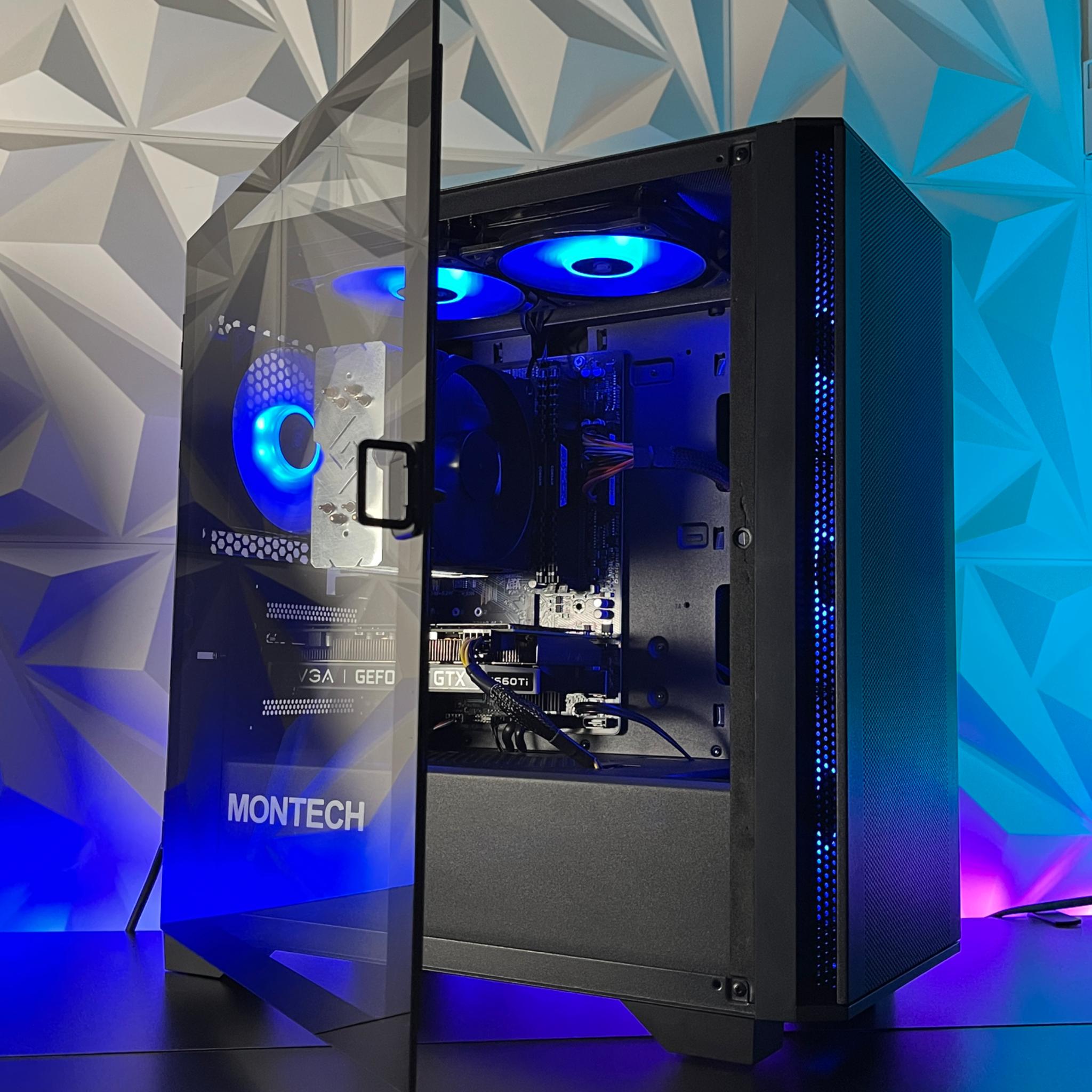 GTX 1660 Ti 6GB, Ryzen 3 2300X, 16GB RAM | Black Gaming Computer/PC